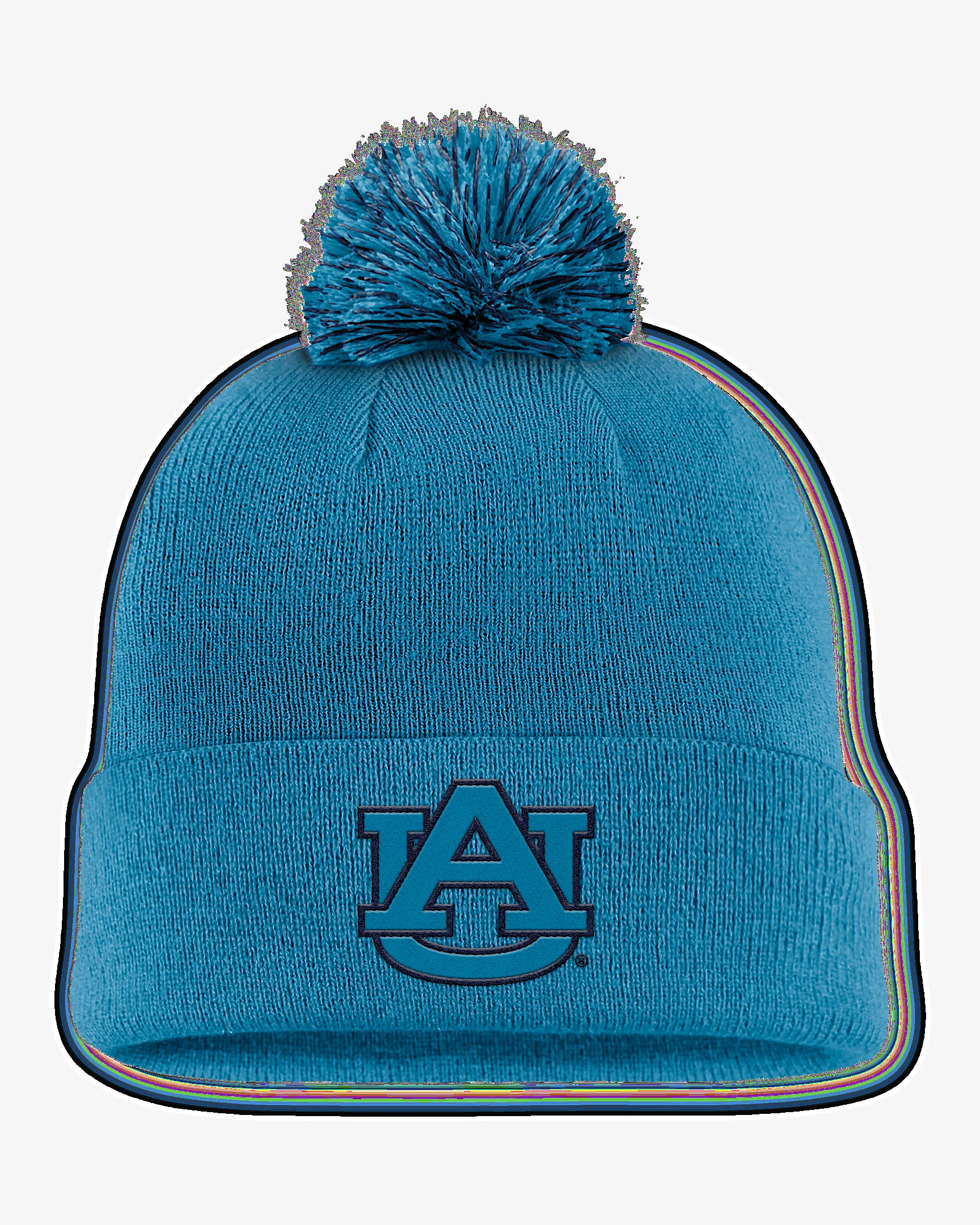 Auburn Primetime Campus Toned Men's Nike College Cuffed Pom Beanie - 1