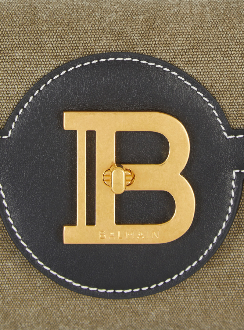 Canvas B-Buzz 23 clutch bag with leather panels 5