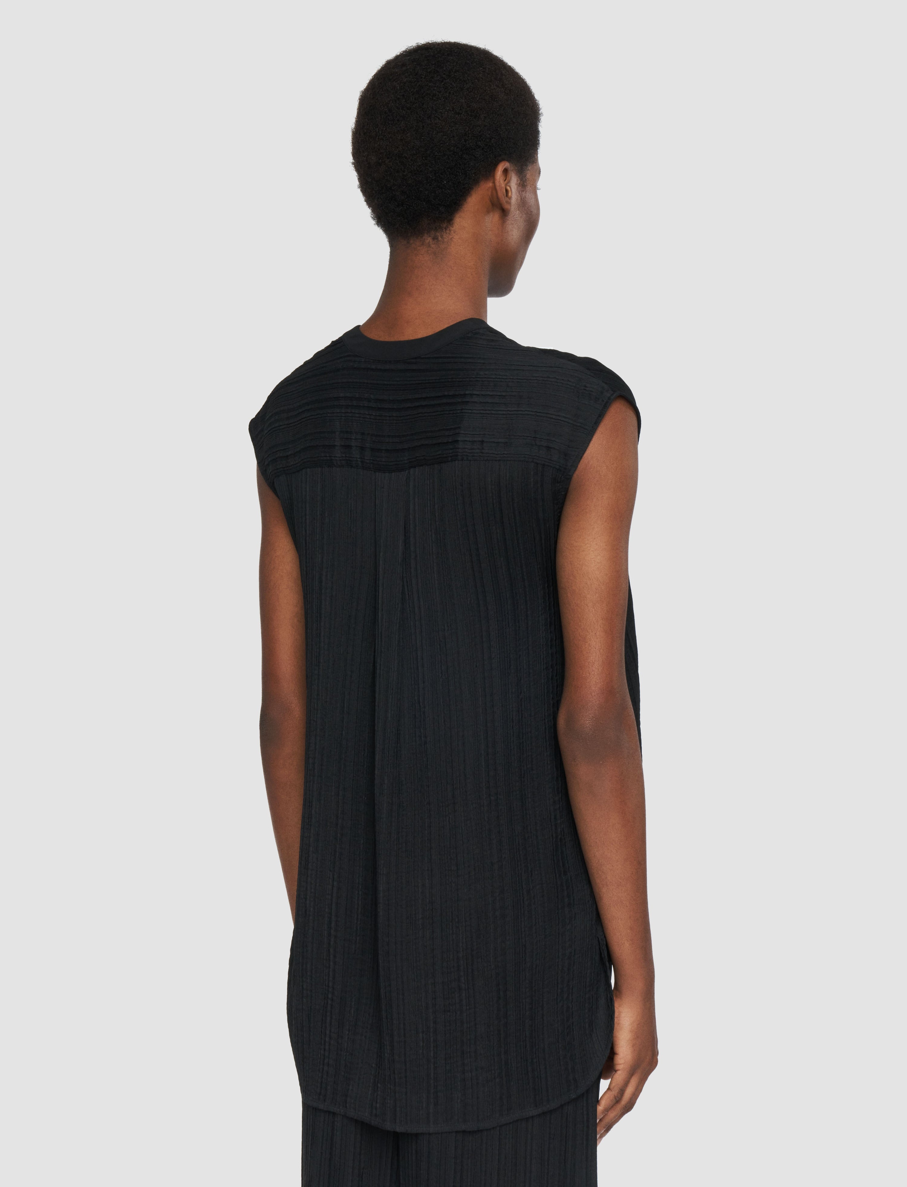 Lucien Pleat Jacquard Blouse - 4