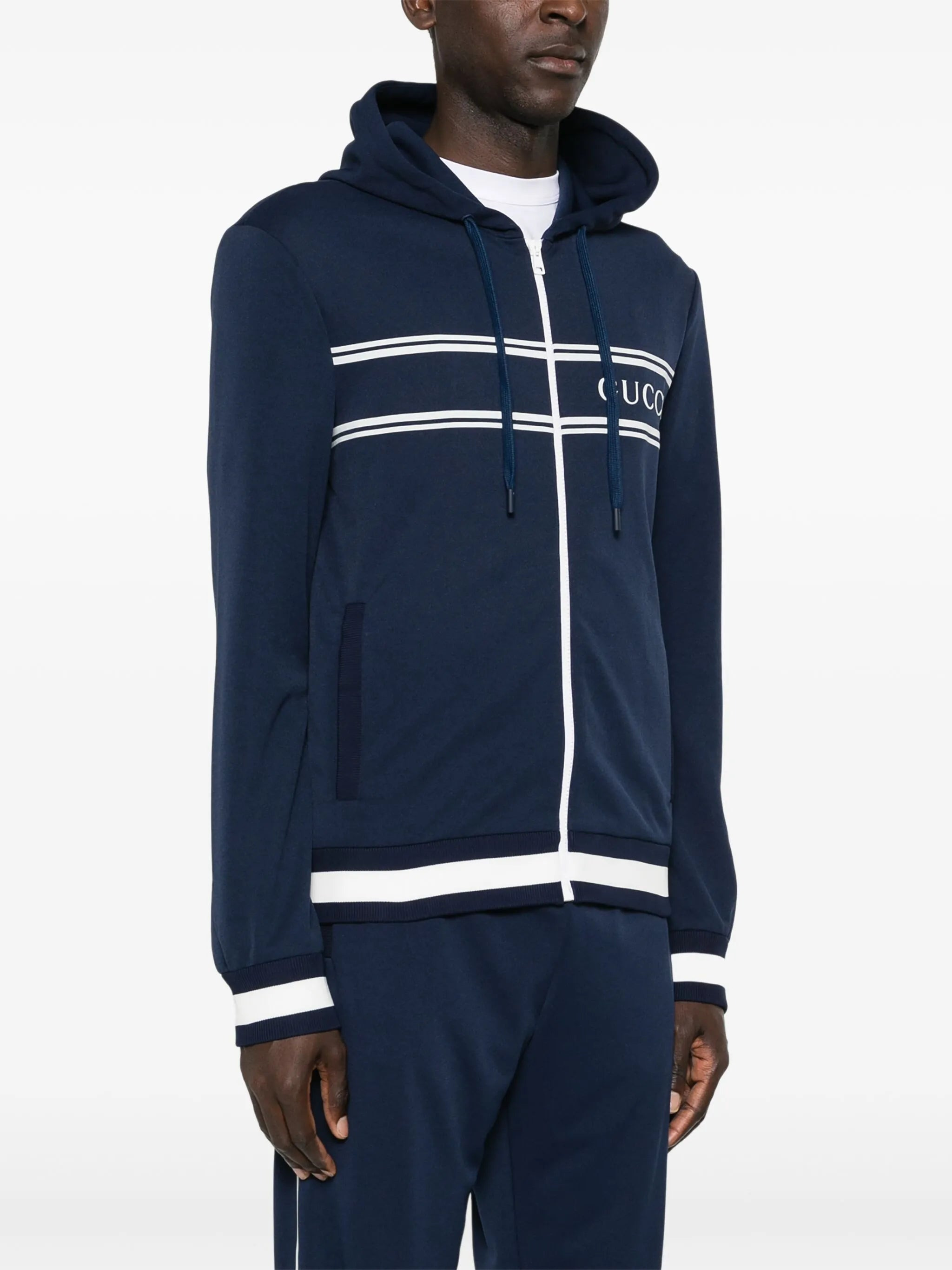 Gucci Logo-print Zip-up Hoodie - 3