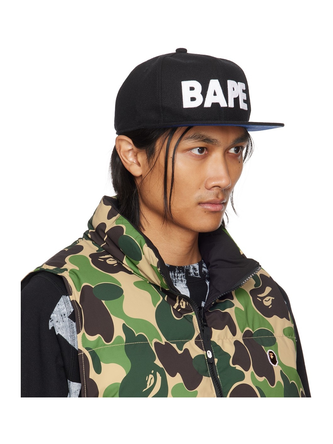 Black Patch Snap Back Cap - 2