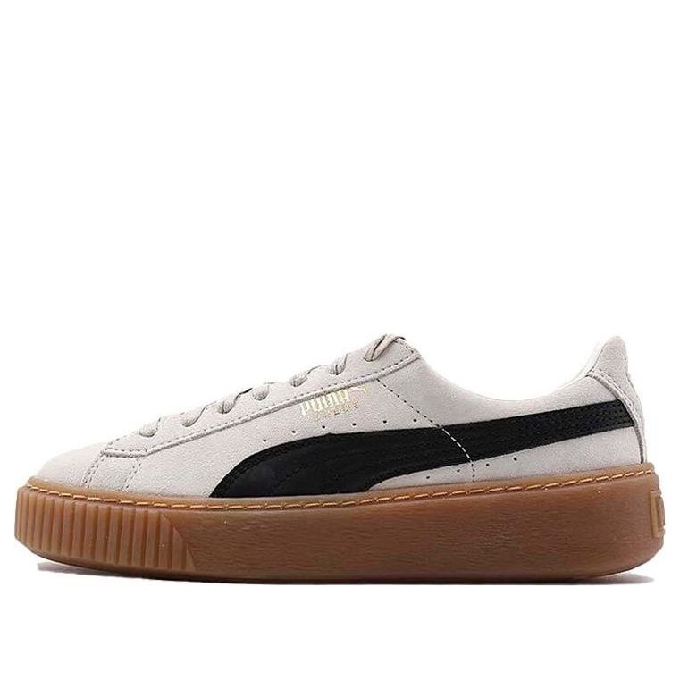 (WMNS) PUMA Suede Platform Core 'Whisper White Black' 363559-01 - 1