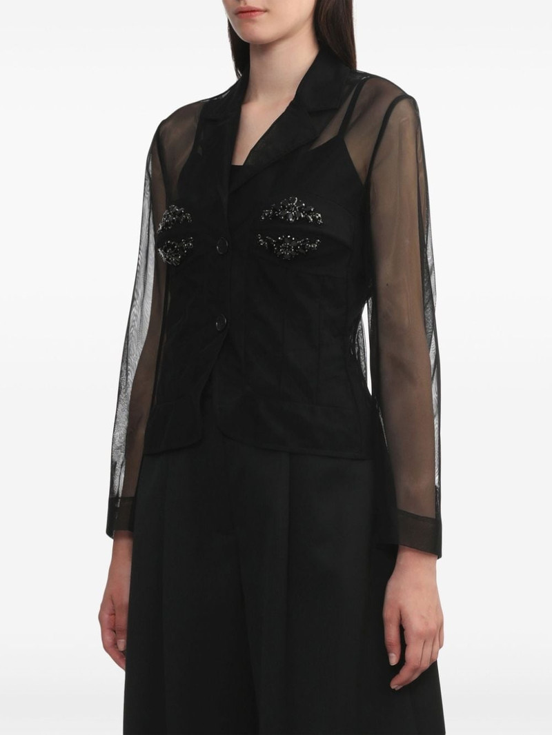 embellished bust fitted jacket 3