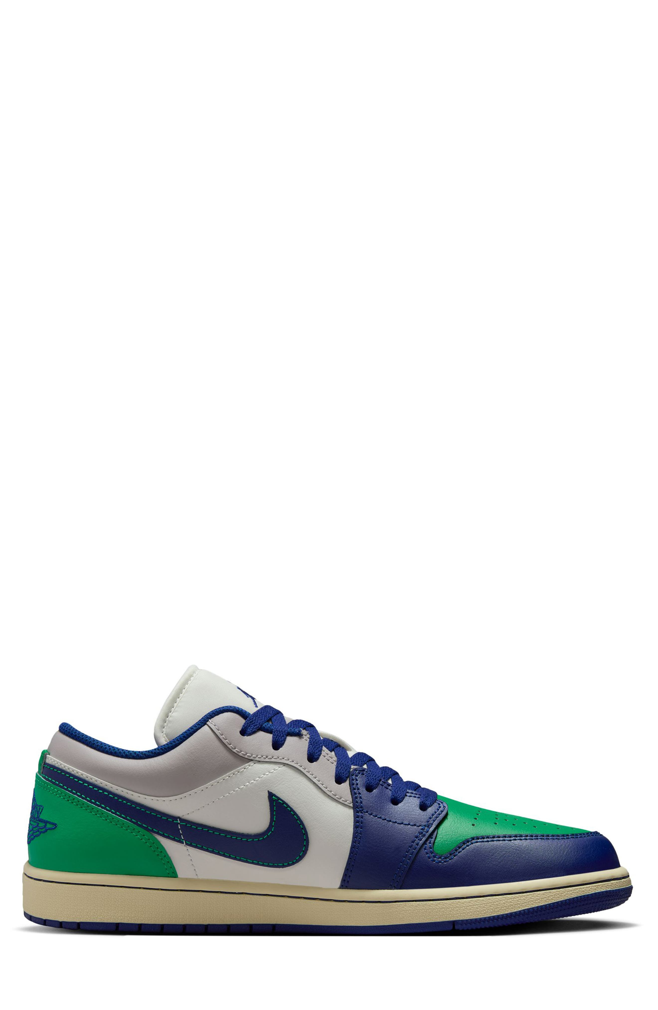 Air Jordan 1 Low Sneaker in Sail/Stadium Green at Nordstrom - 6