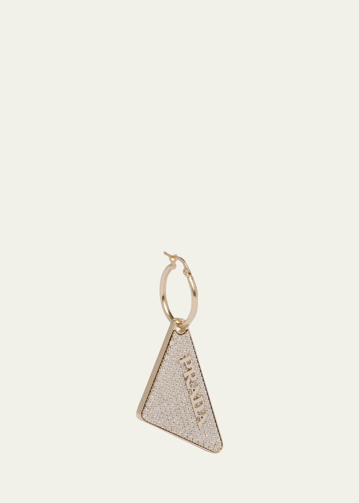 Crystal Logo Symbole Left Earring - 3