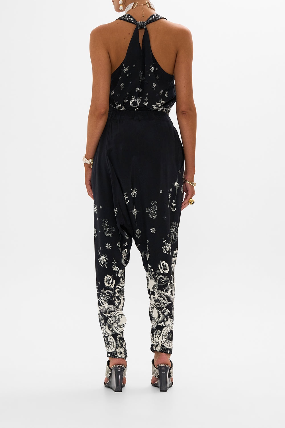 CROSSOVER WAIST PANT WITH TAPERED LEG - 3