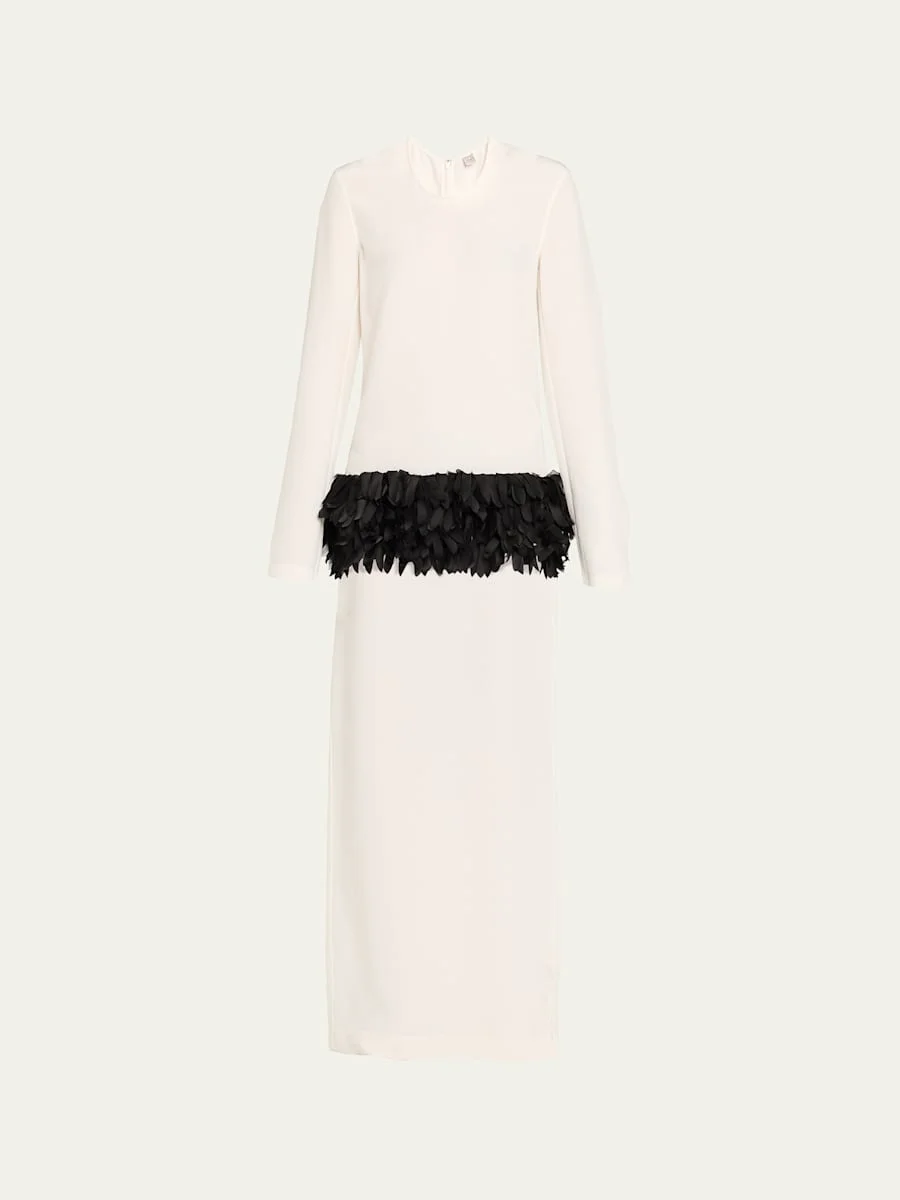 Petal-Panel Column Dress - 1