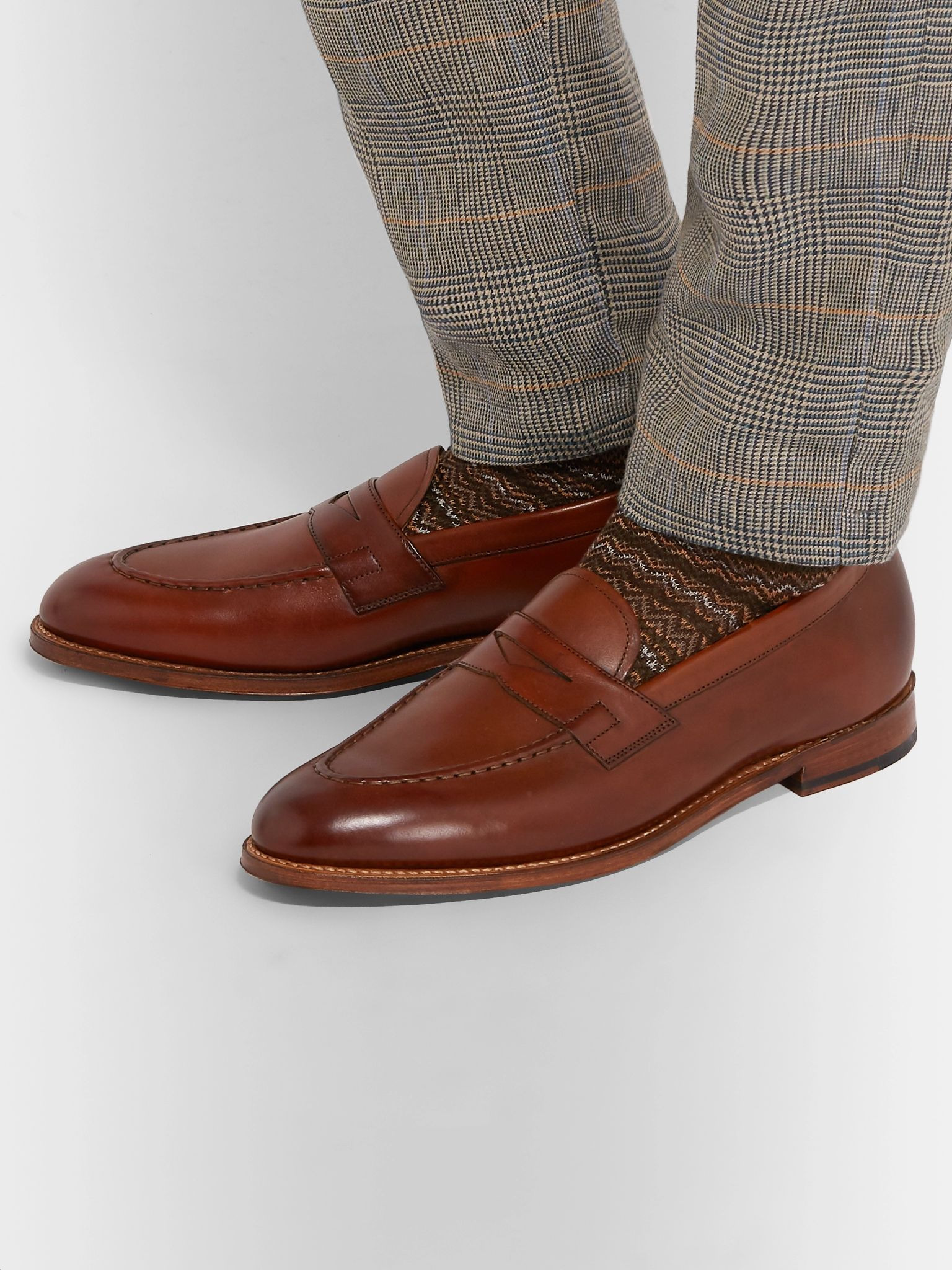 Lloyd Leather Penny Loafers Brown - 3