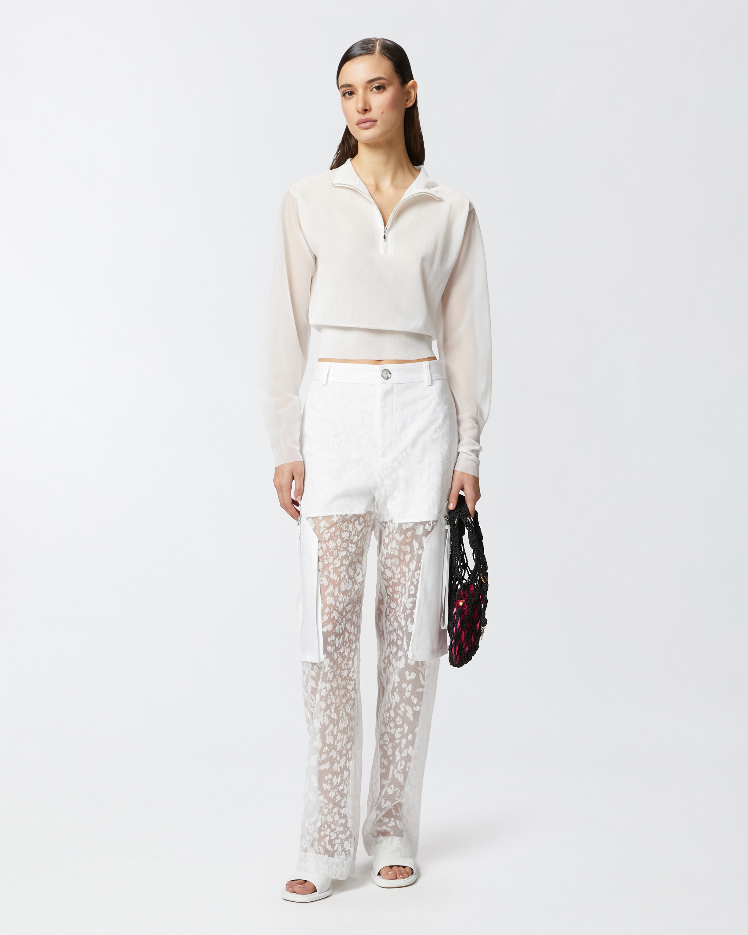 PRINTED TRANSPARENT LONG TROUSERS - 2
