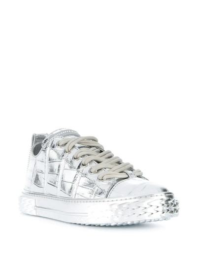 Giuseppe Zanotti Blabber metallic low-top sneakers outlook