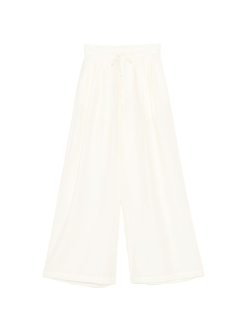 drawstring wide-leg trousers 1