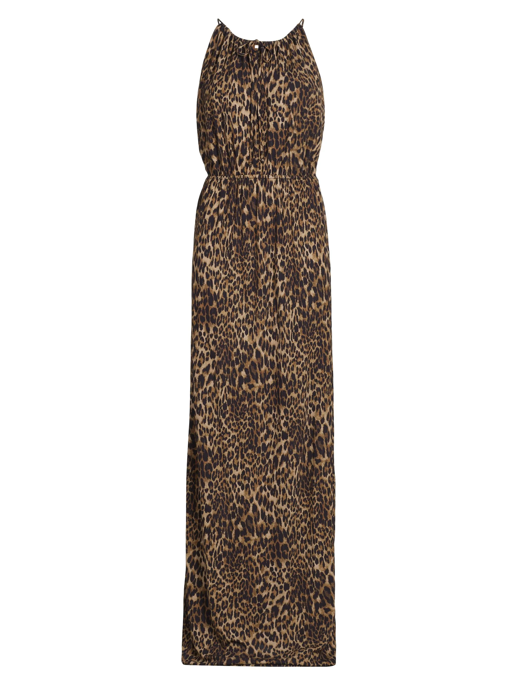 Women's Vesper Leopard Print Maxi Dress - Vintage Leopard Print - 1