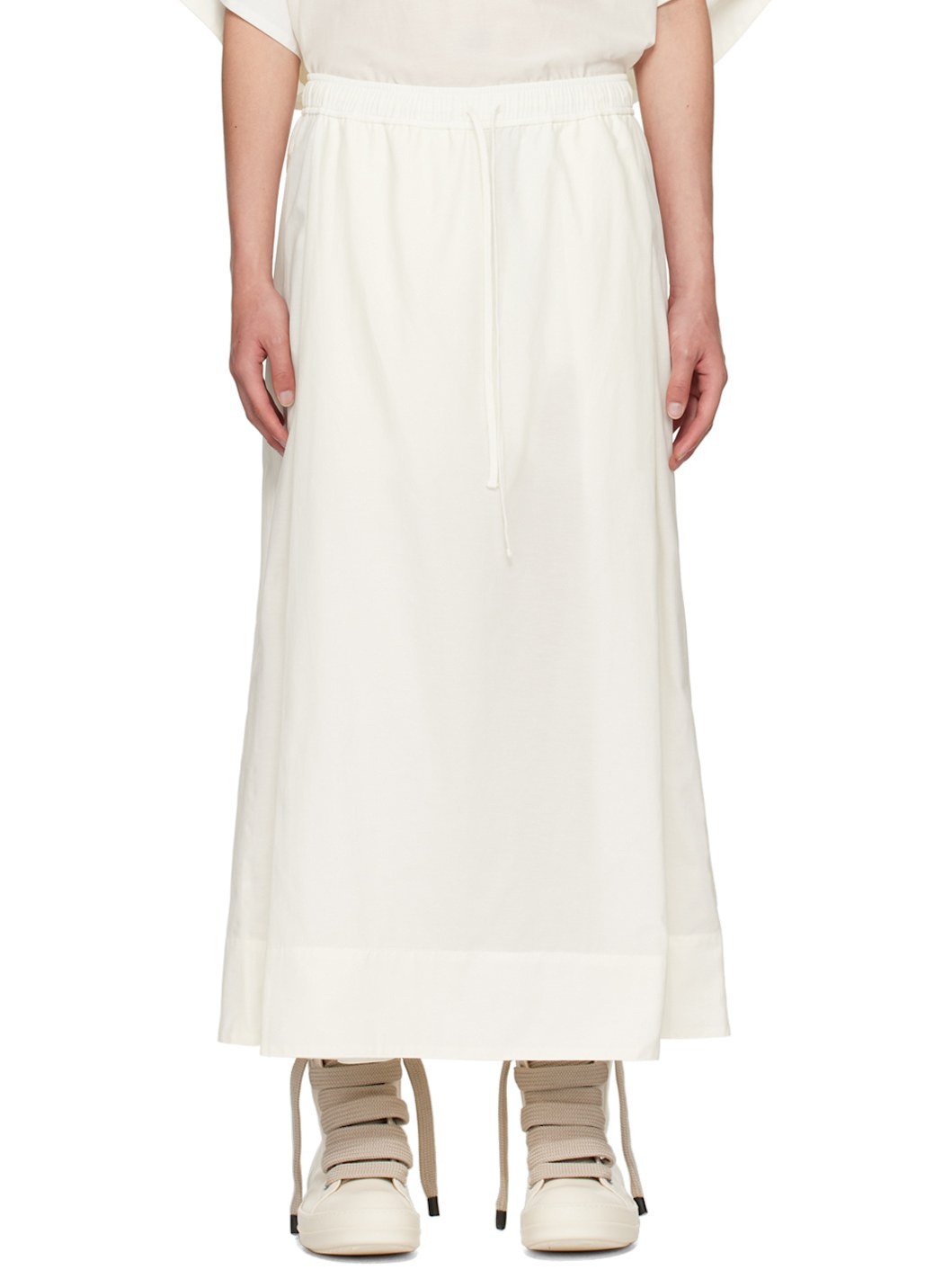 Off-White Folded Wide Trousers - 1