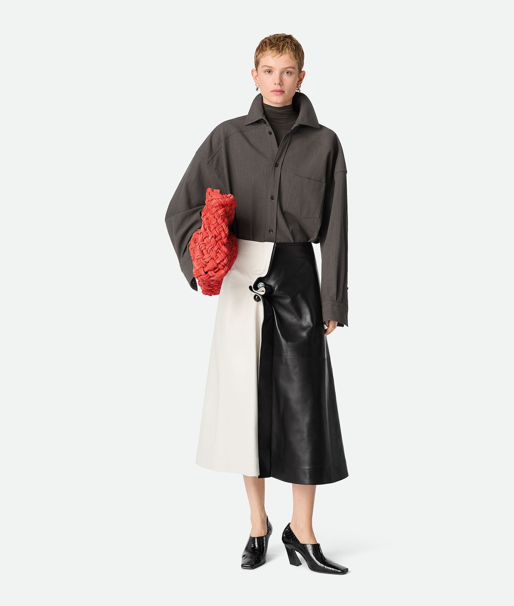 Leather Piercing Skirt - 4