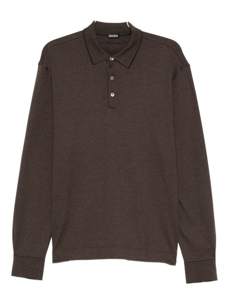 long-sleeve polo shirt 1
