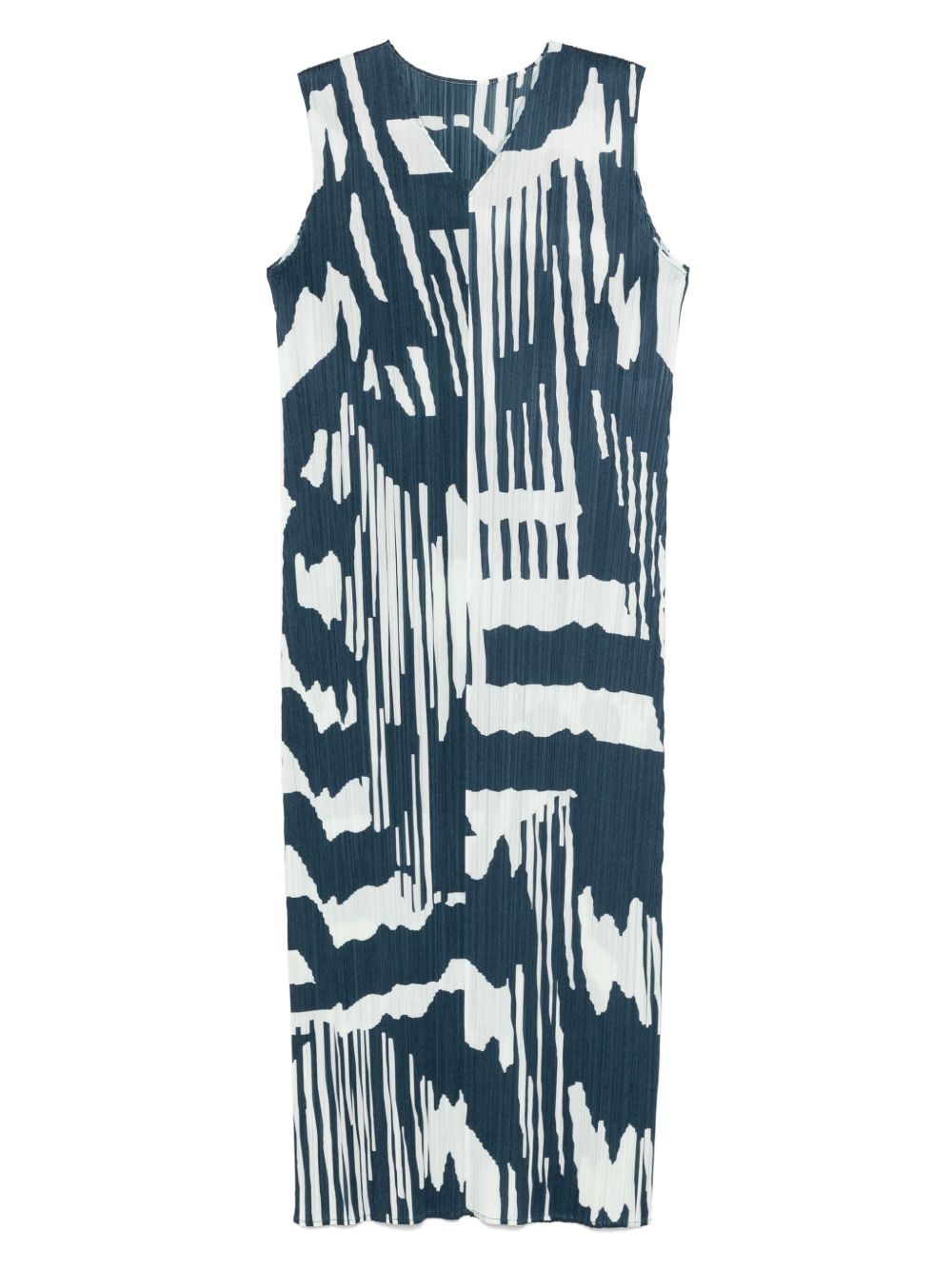 abstract-print midi dress - 1