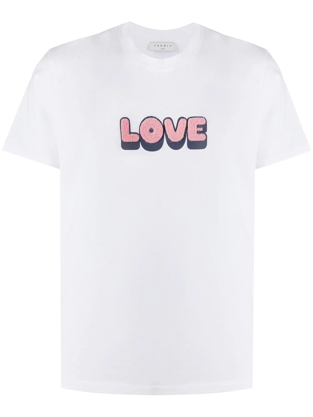 LOVE appliqué print T-shirt - 1