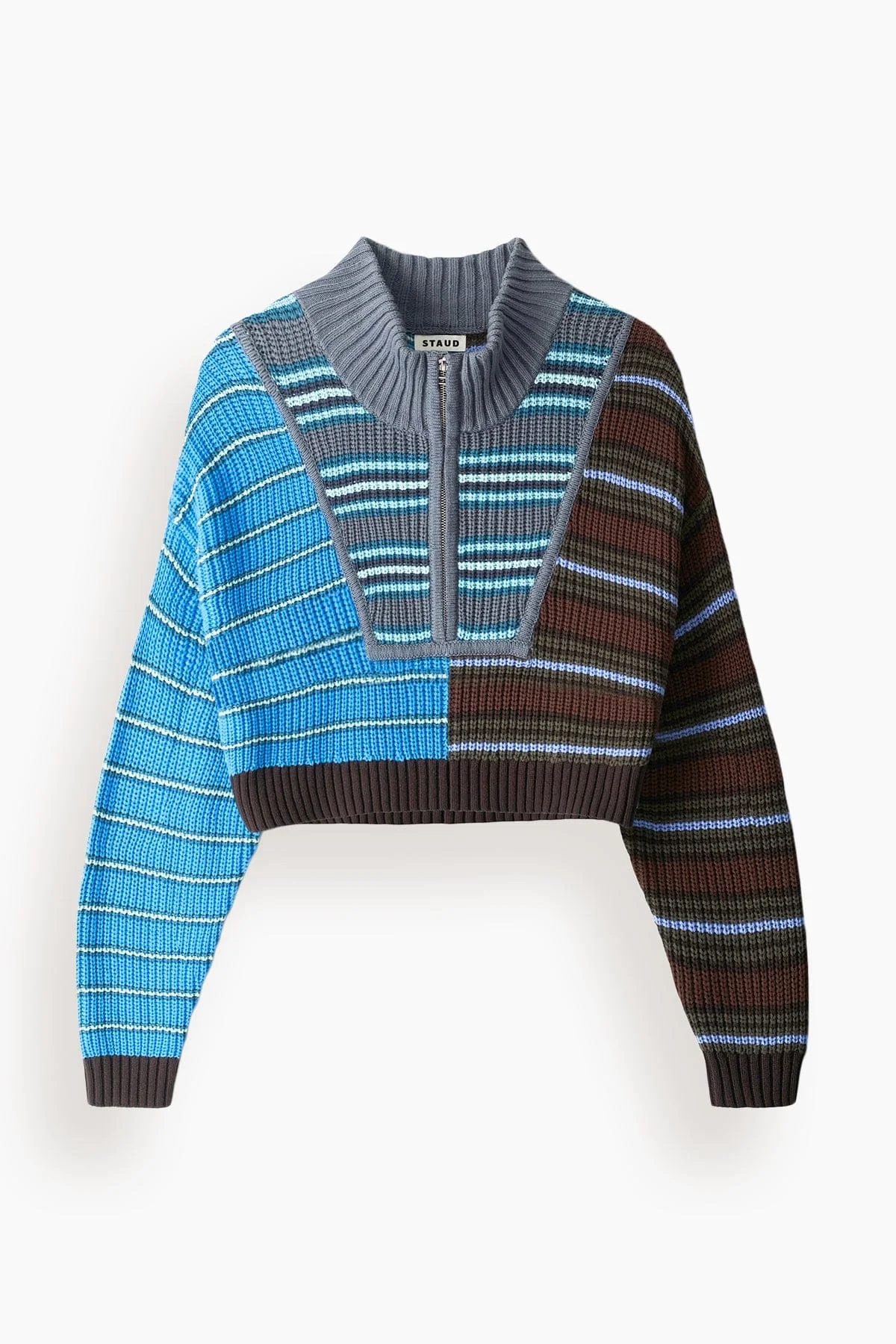 Cropped Hampton Sweater in Zuma Stripe Multi - 1
