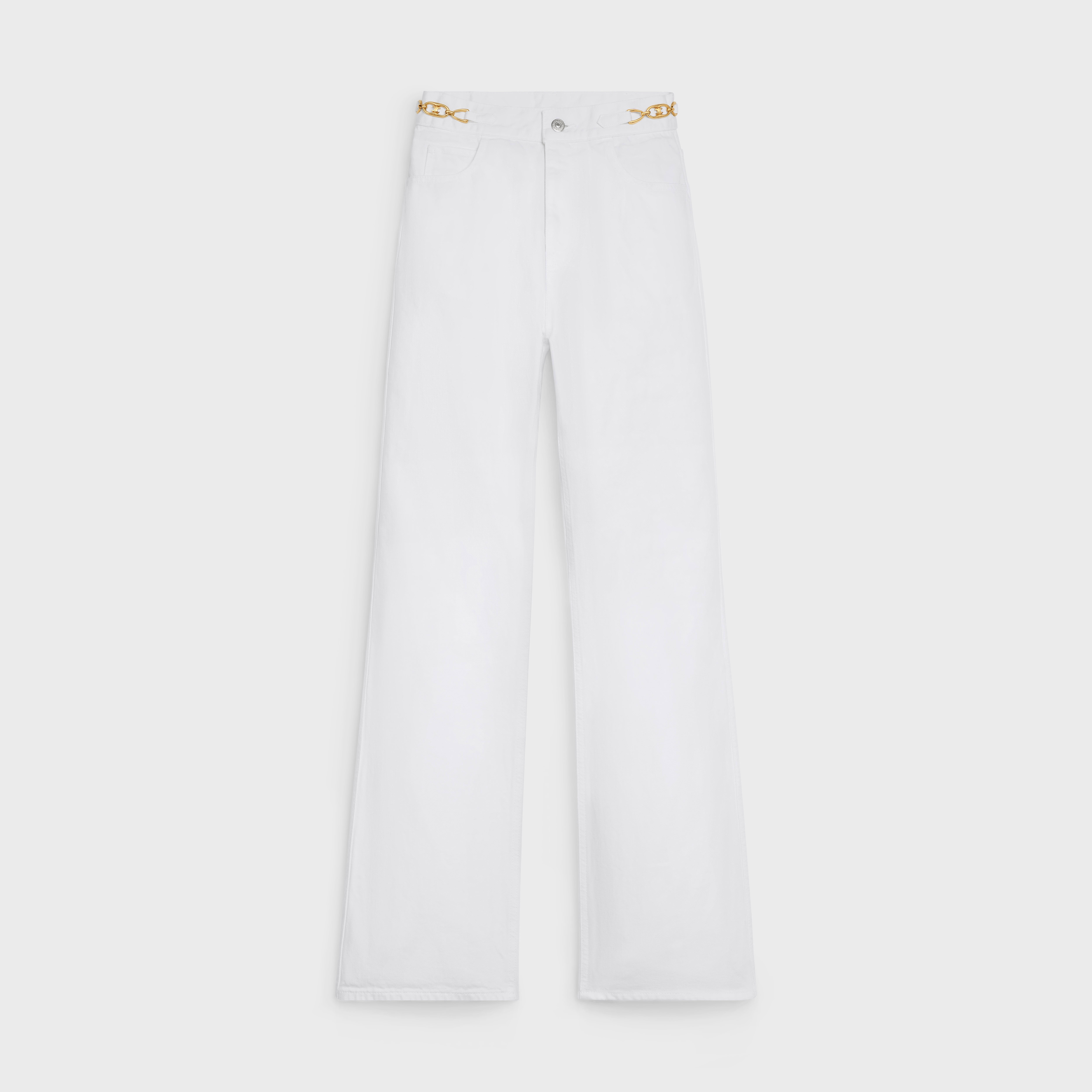 JANE FLARED JEANS IN WHITE DENIM - 1