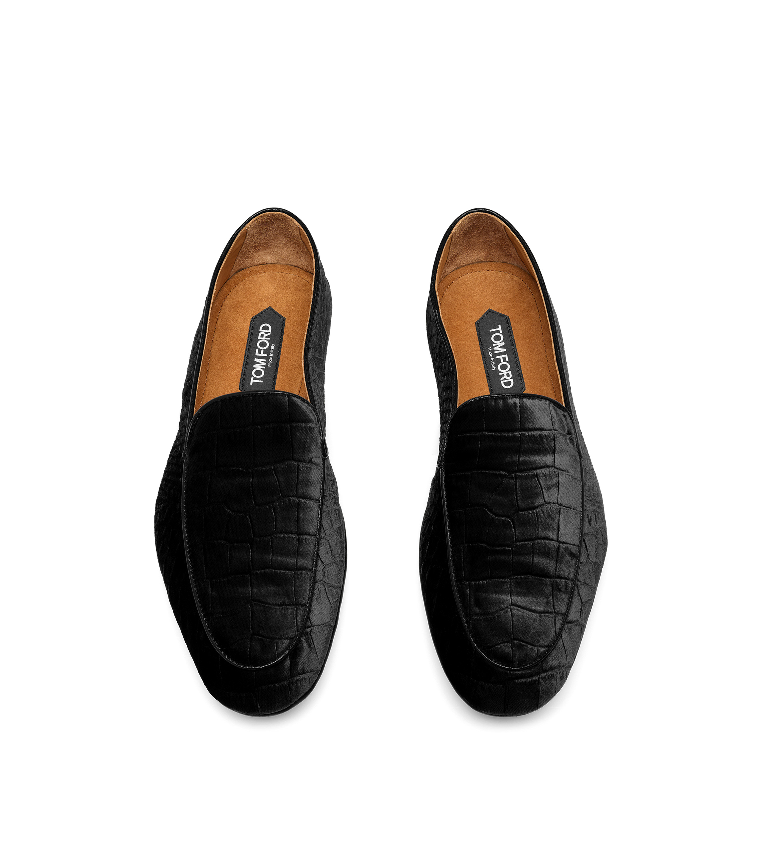 STAMPED CROC VELVET SLIPPERS - 2