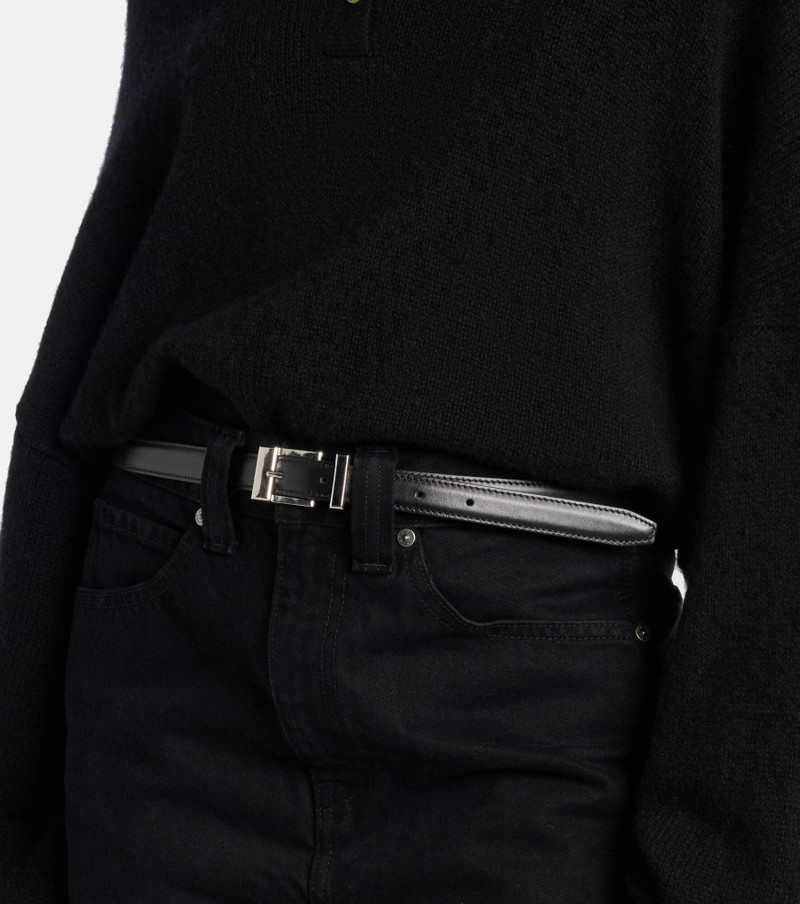 KHAITE Manhattan leather belt outlook