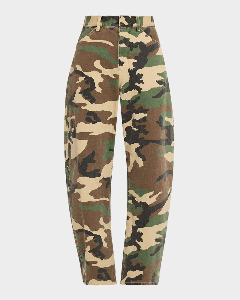 Tribeca Camo Barrel-Leg Pants 1