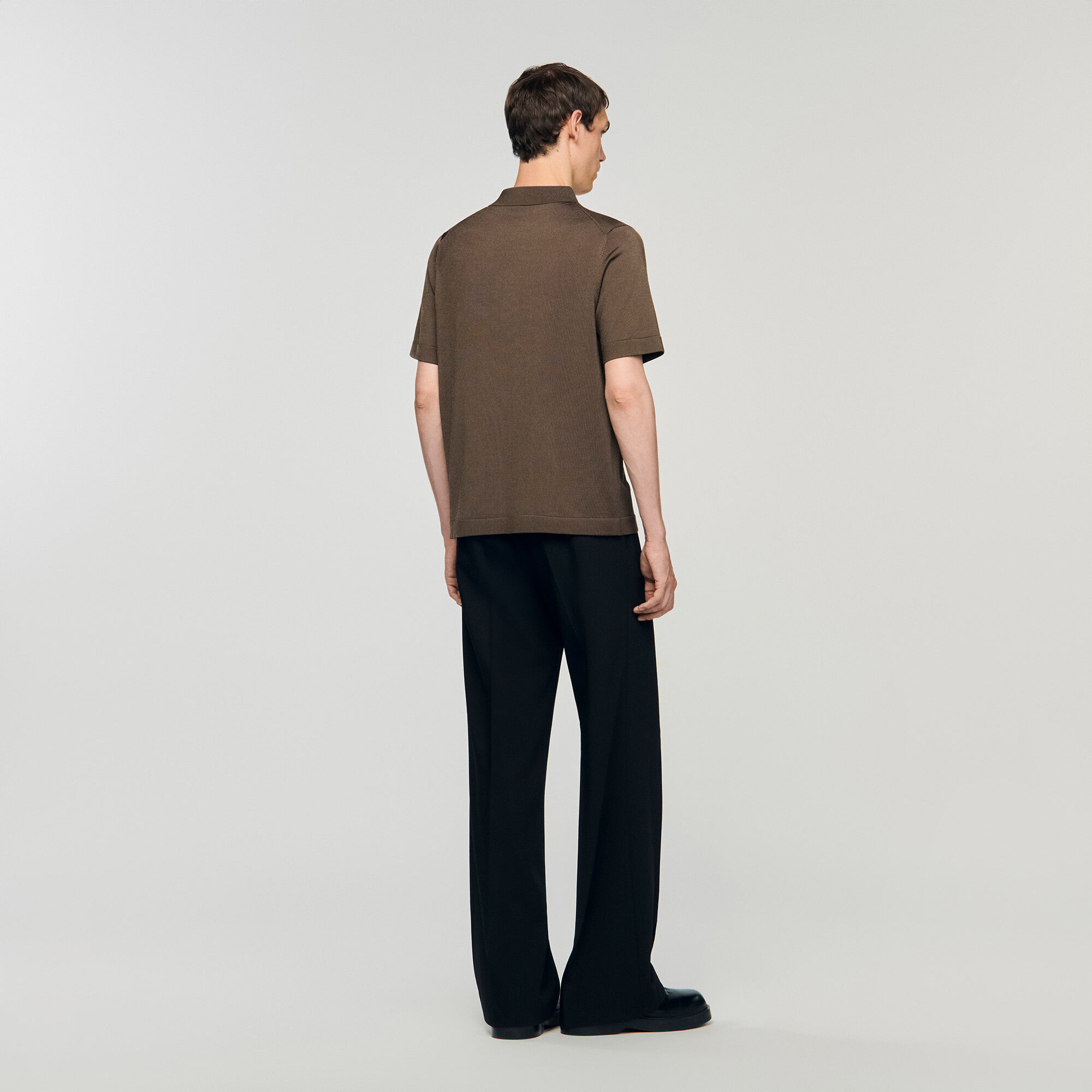 KNITTED POLO SHIRT WITH ZIP COLLAR - 6