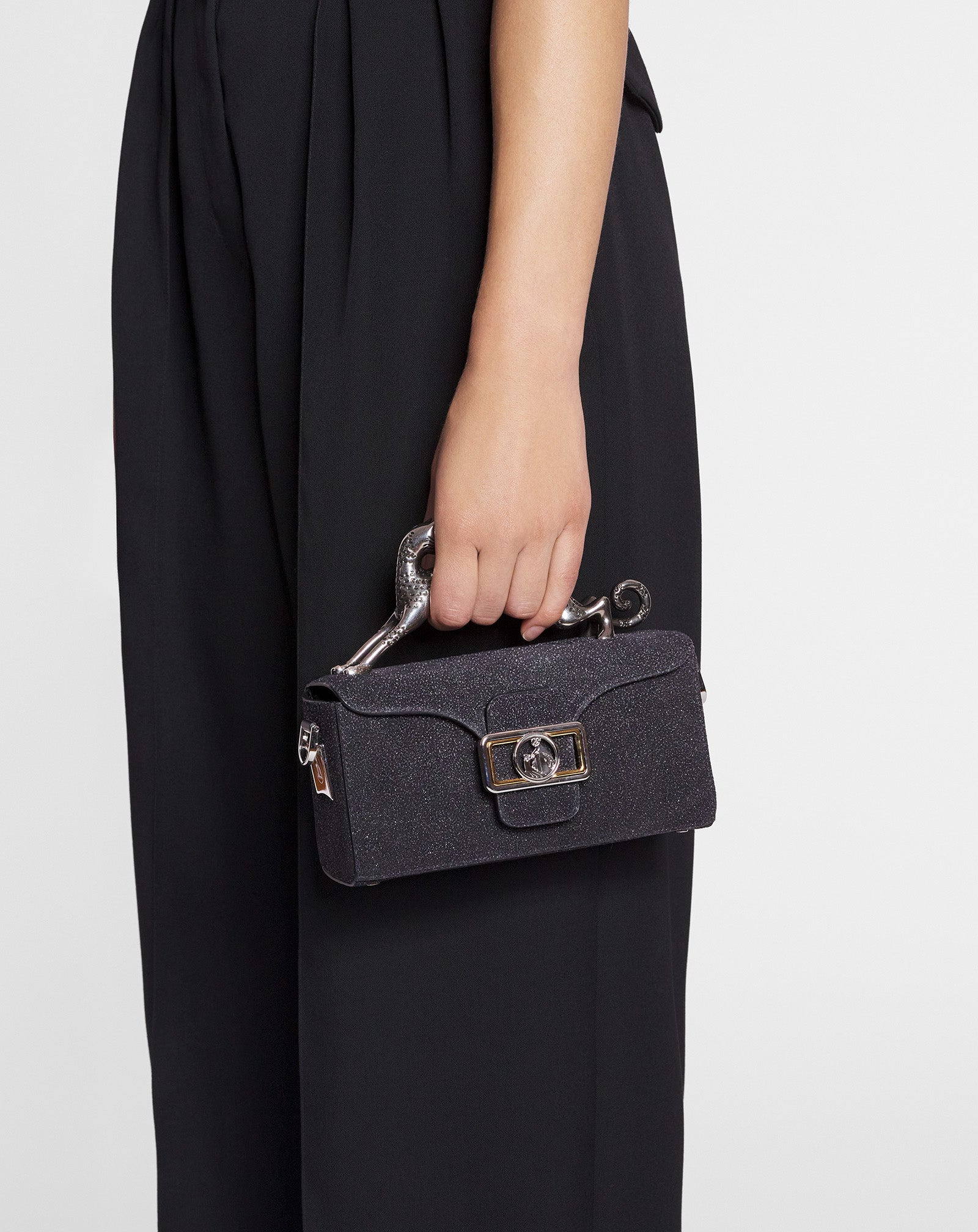 NANO PENCIL CAT BAG IN SUEDE - 2