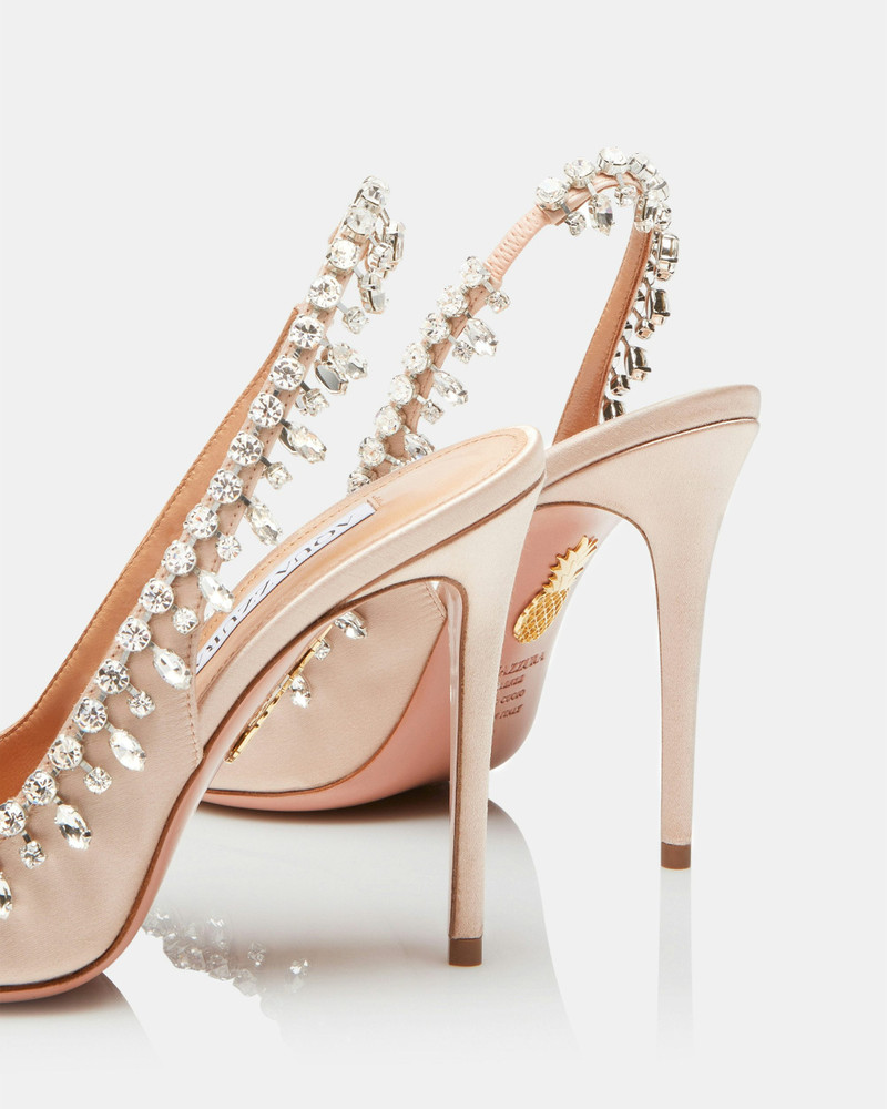 Temptation Crystal Satin Sandal 105 4