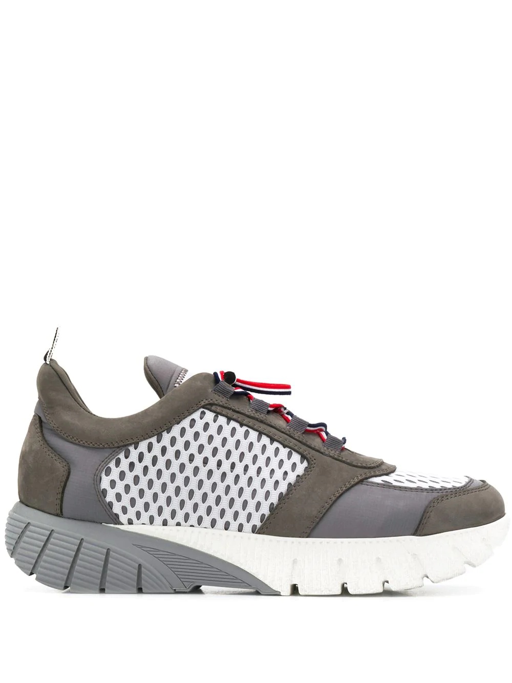 mesh-panel low-top sneakers - 1