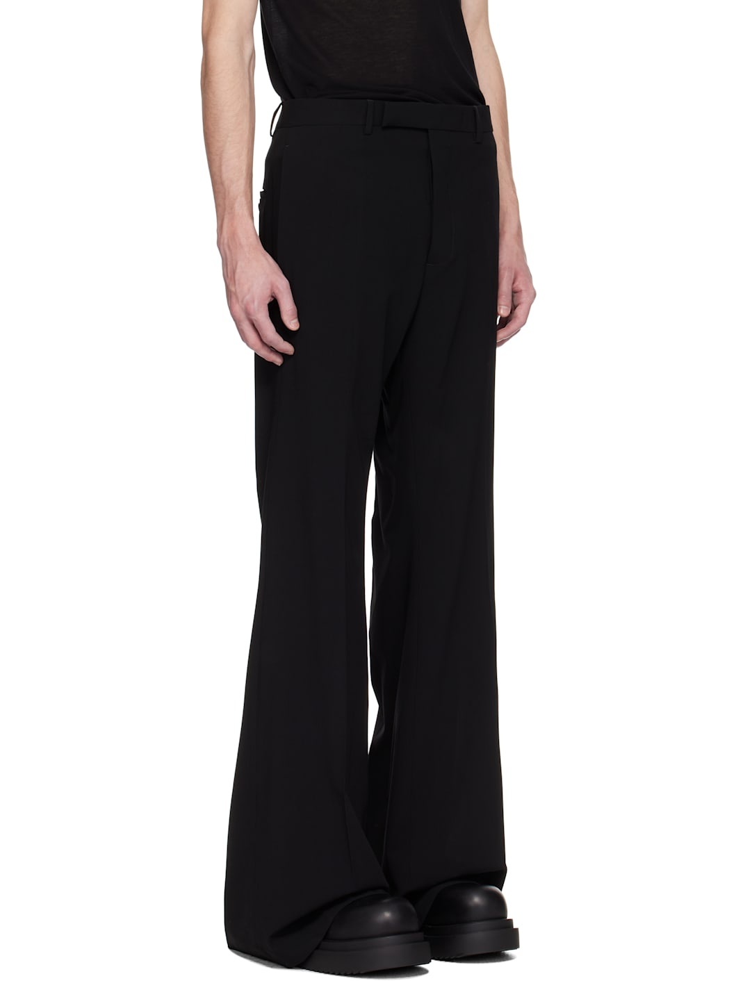 Black Hollywood Wide Astaires Trousers - 2