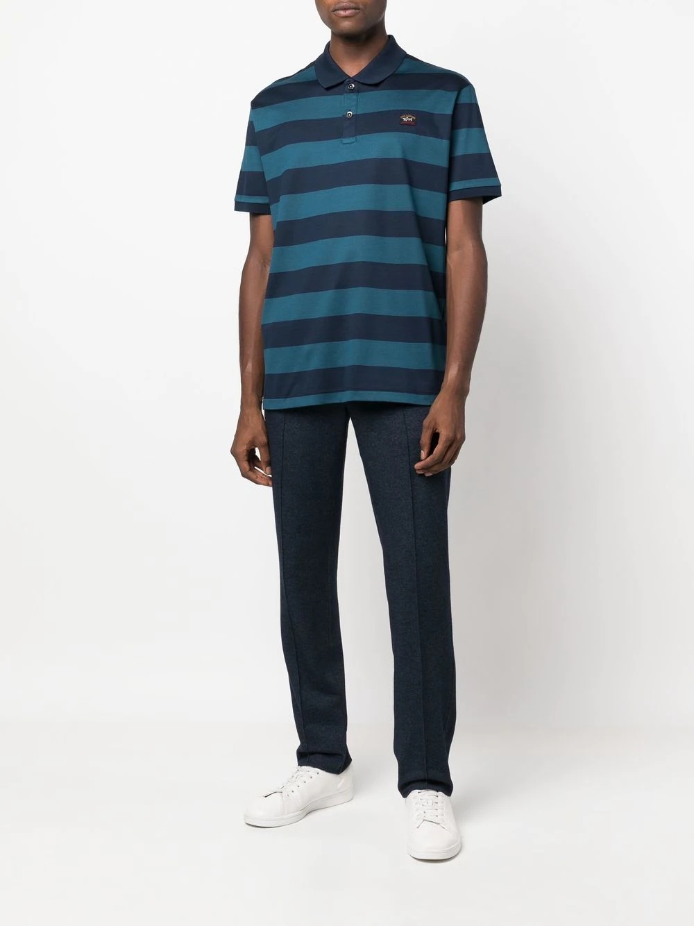 stripe-print polo shirt - 2