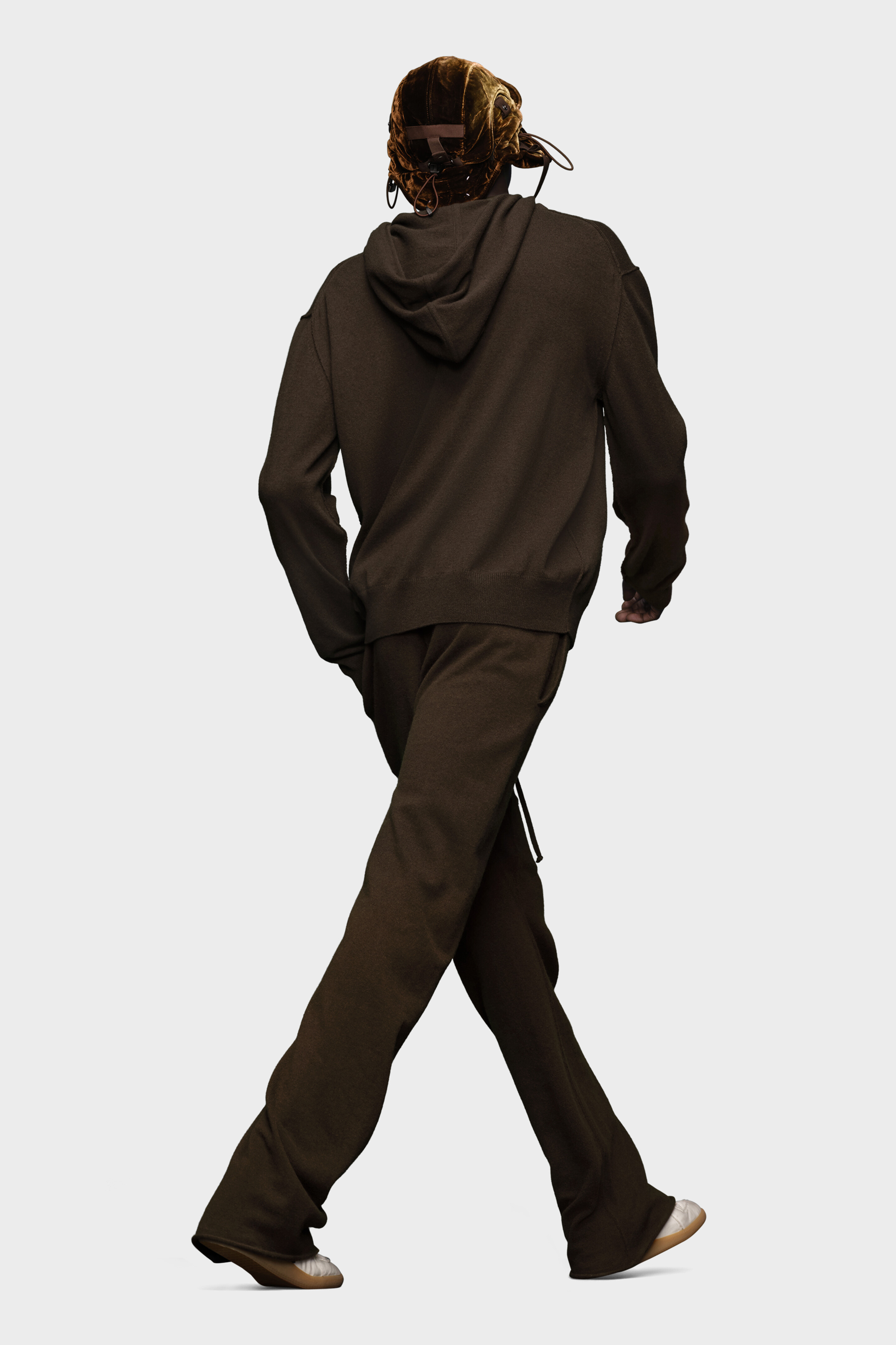 Décortiqué cashmere knit hoodie - 4