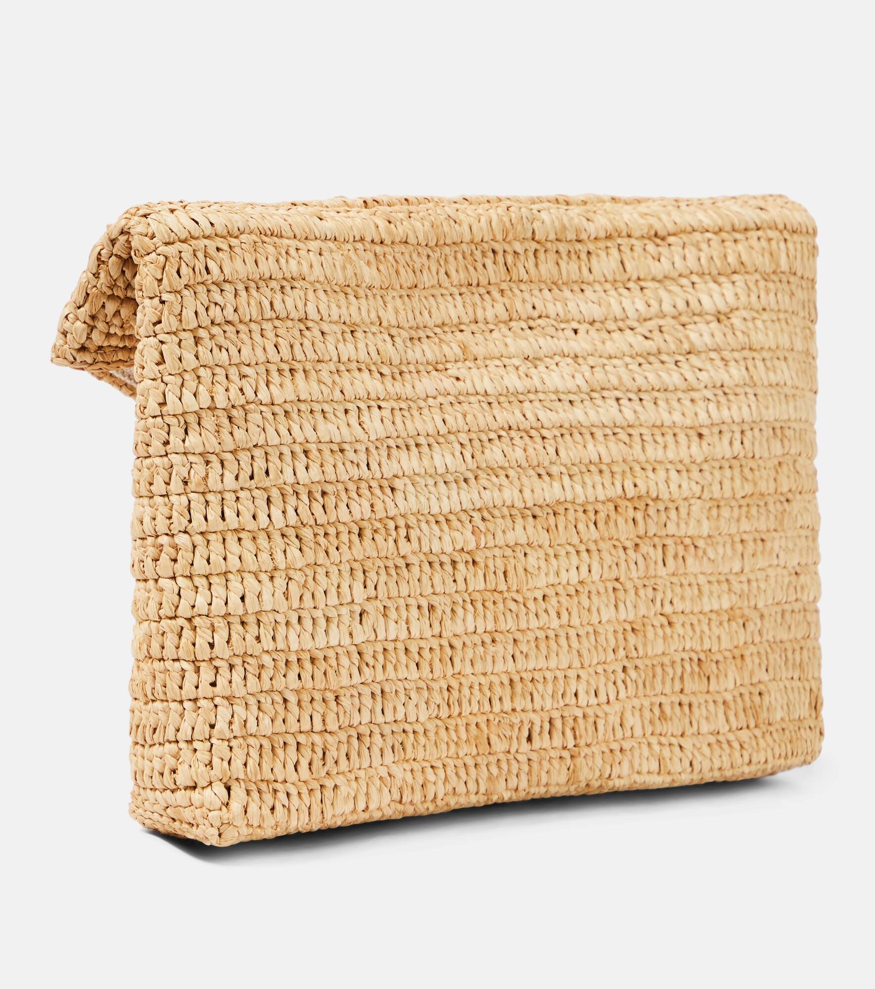 Cassandre Large raffia pouch - 4