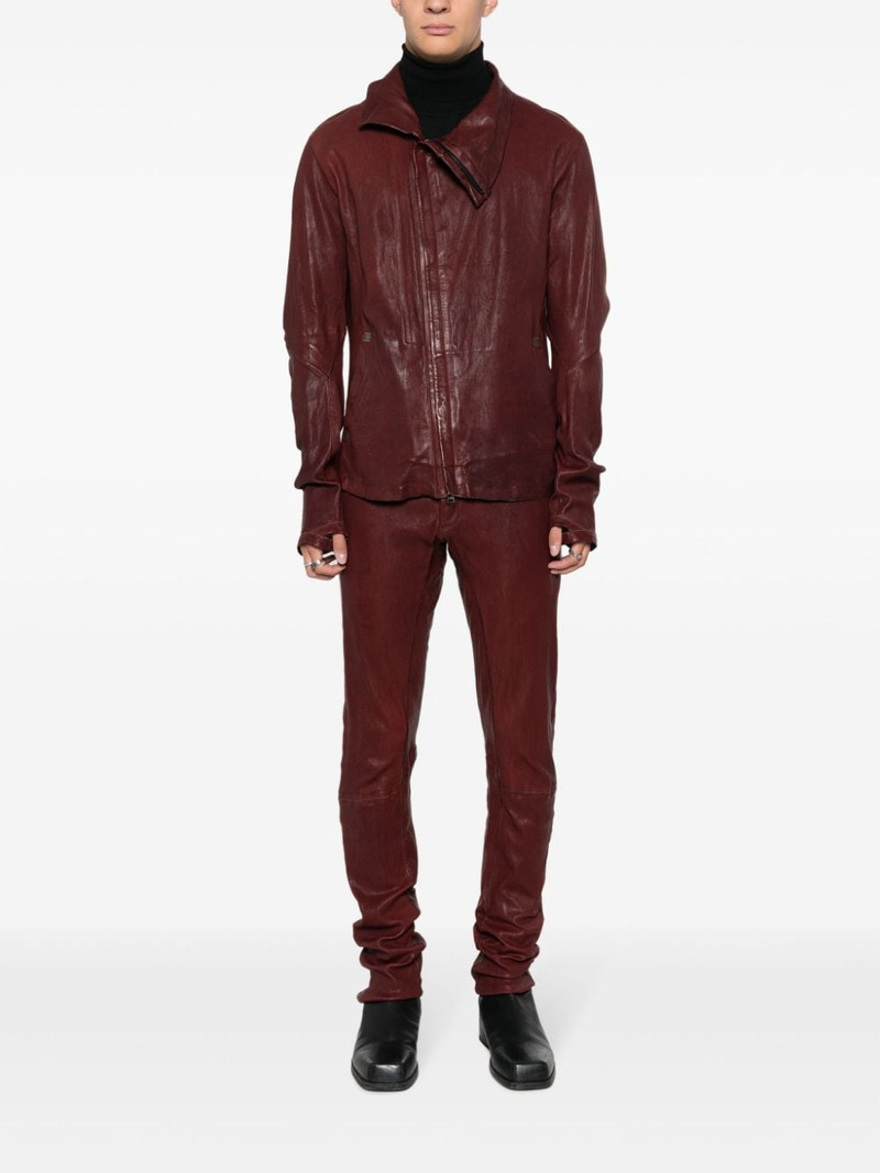 Isaac Sellam Dorsal crinkled leather jacket outlook