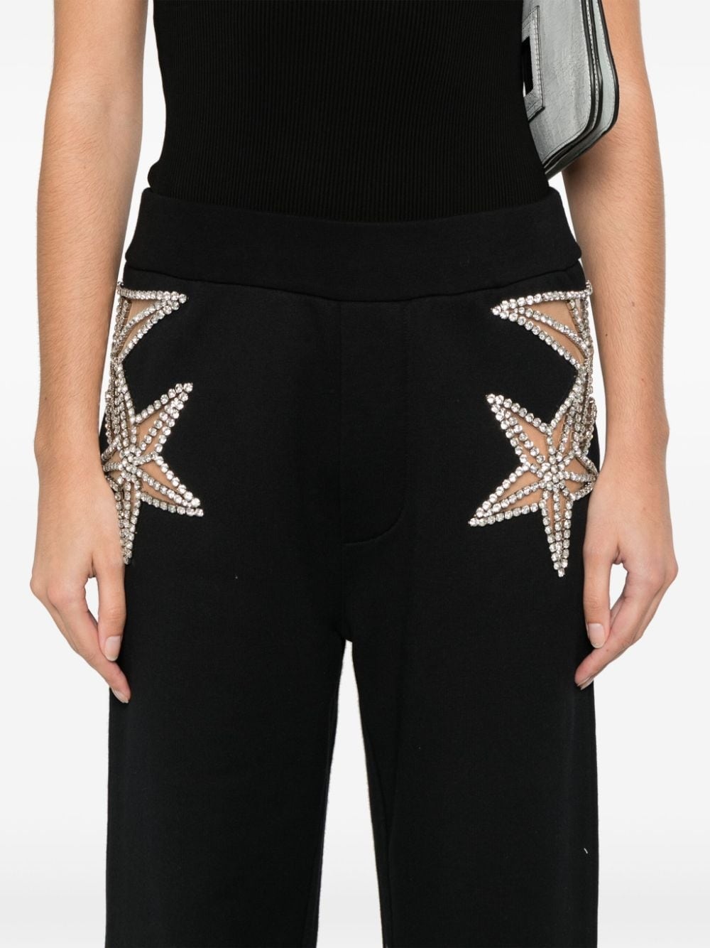 crystal-embellished track pants - 5