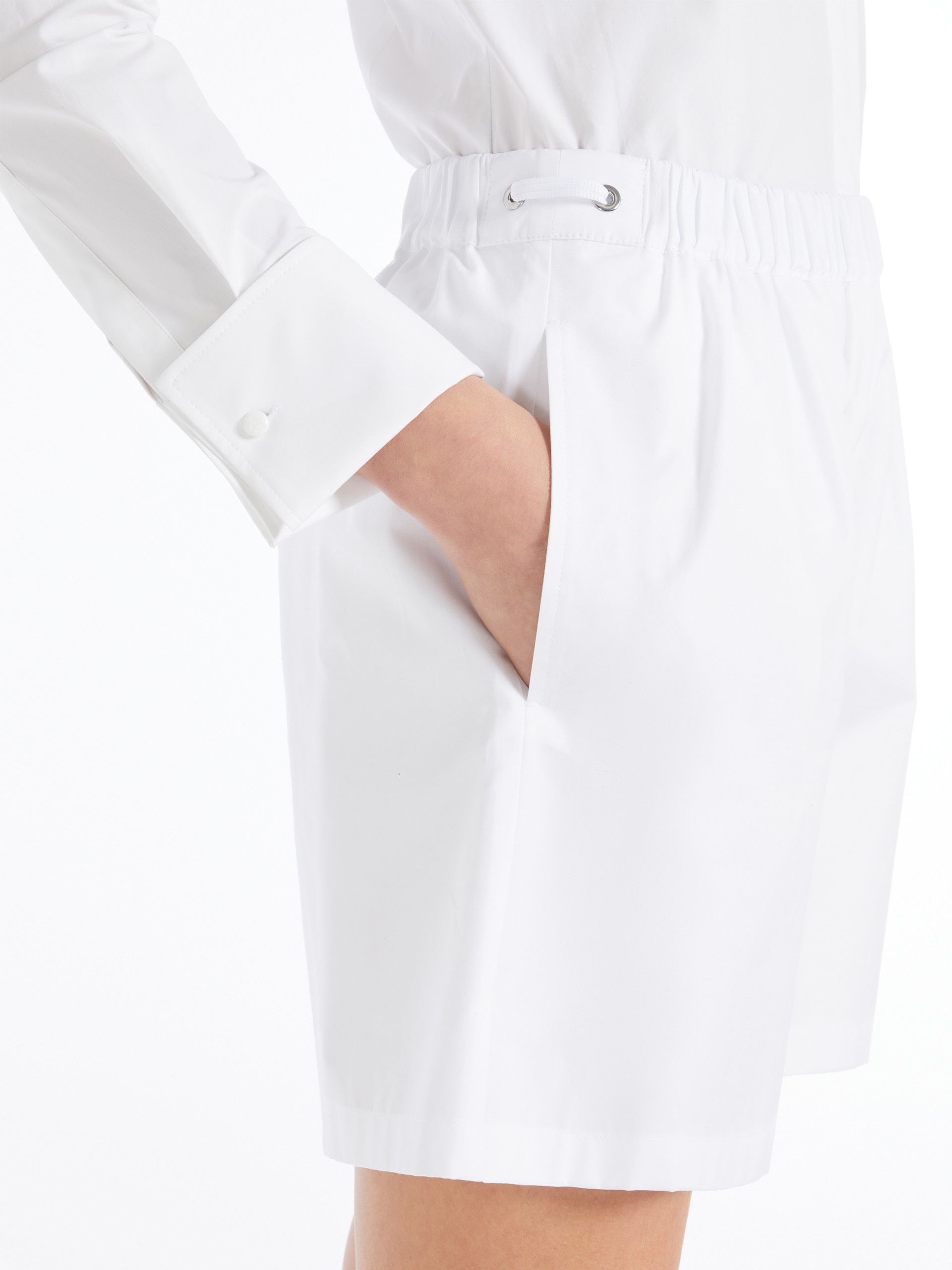 ANTIOPE Cotton poplin shorts - 5