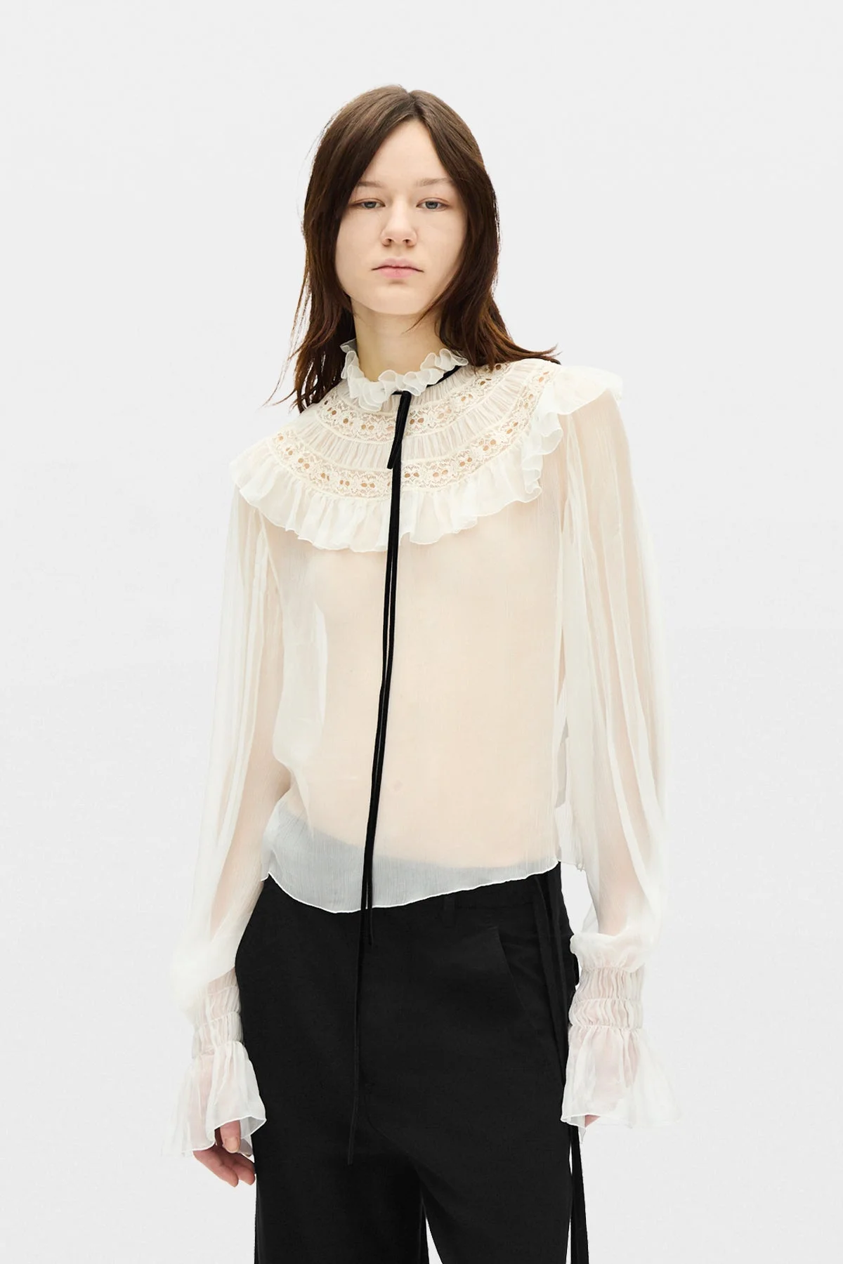Palvi Ruffle Collar Top - 1