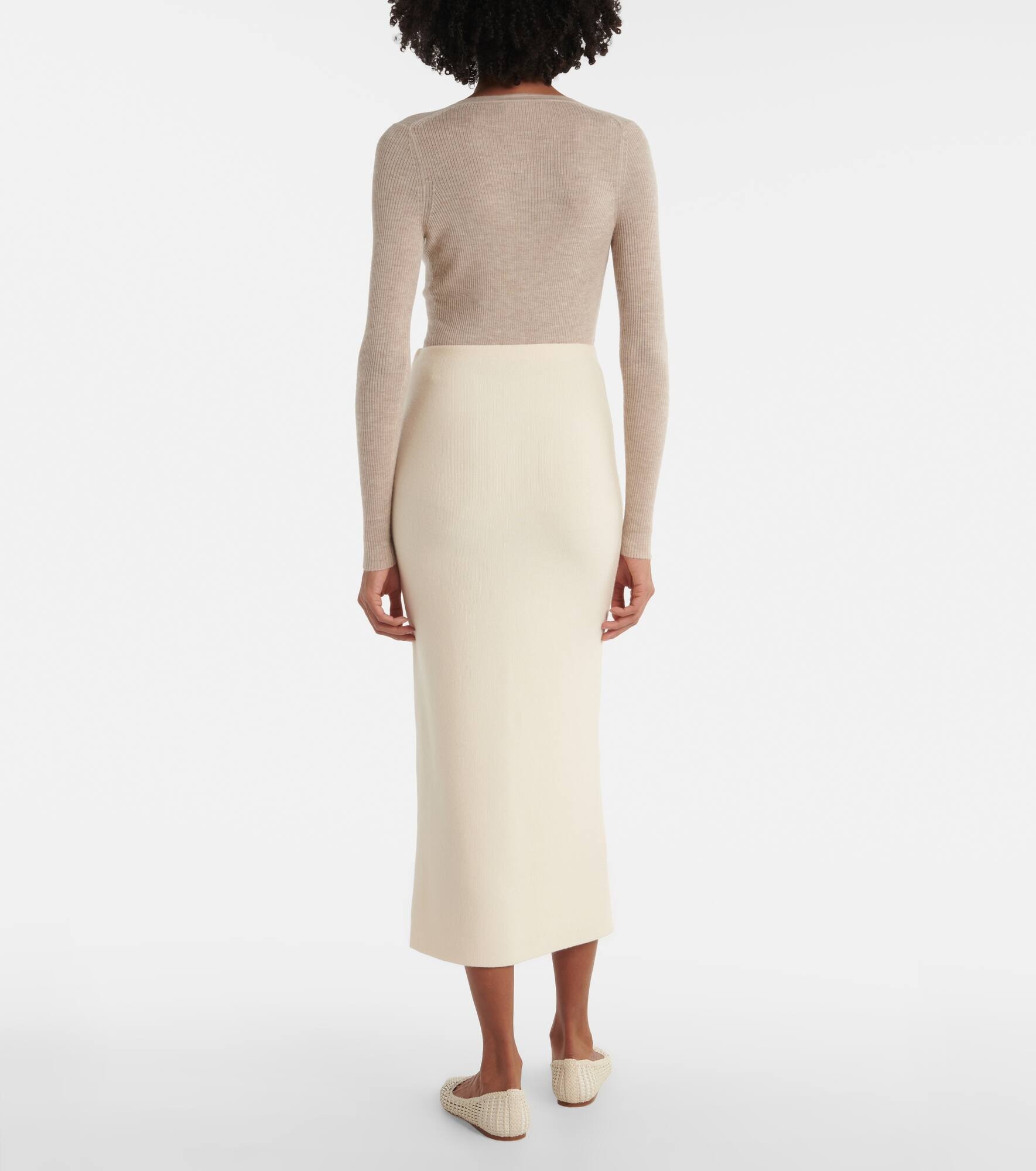 Circe virgin wool pencil skirt - 3