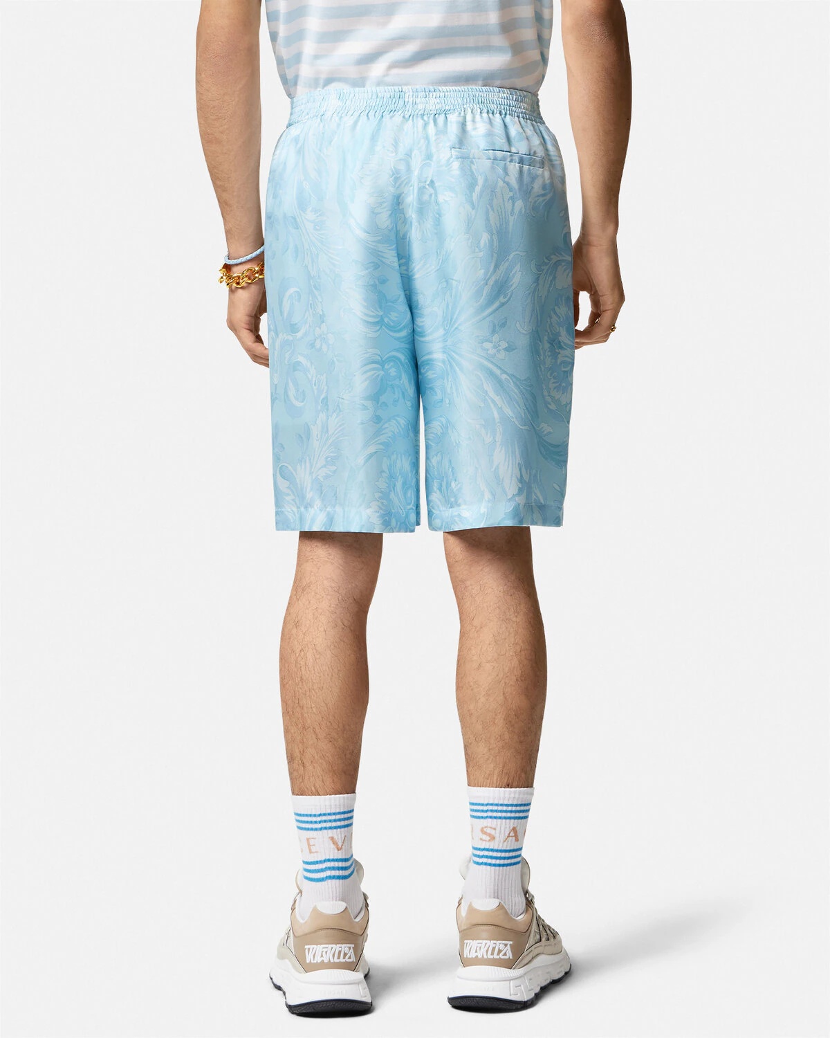 Barocco Silk Shorts - 5