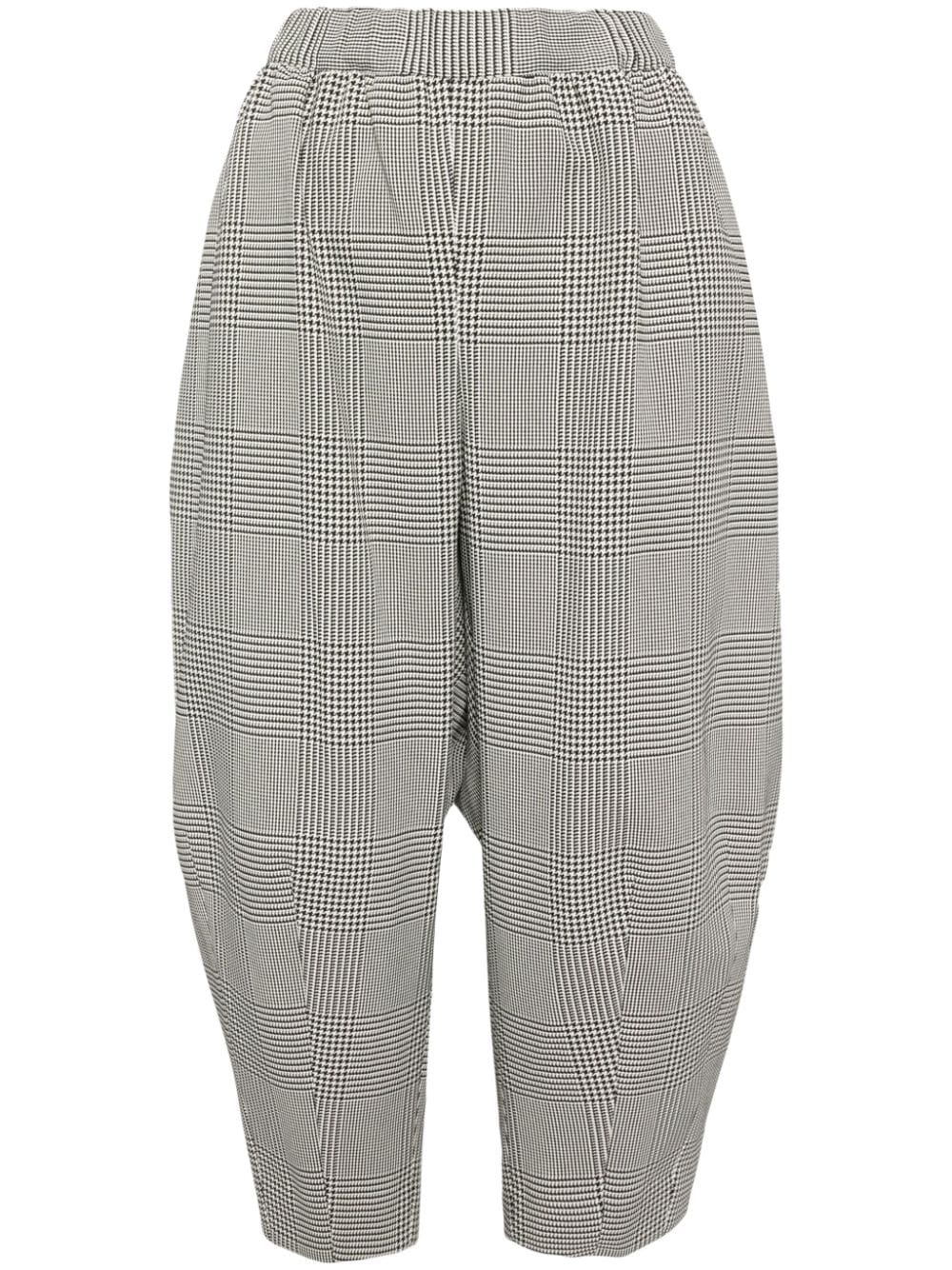 houndstooth tapered trousers - 1