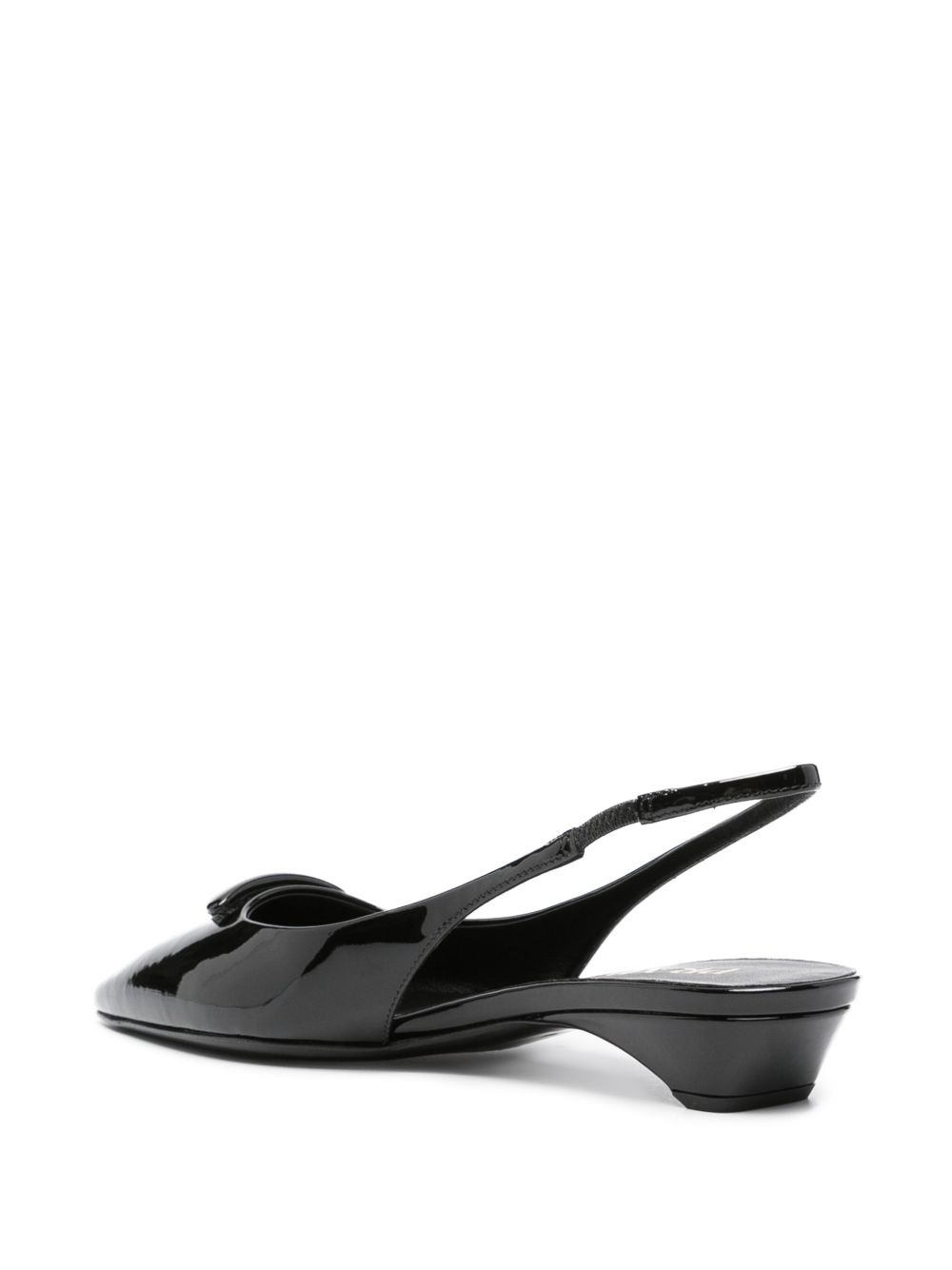 patent-leather slingback pumps - 3