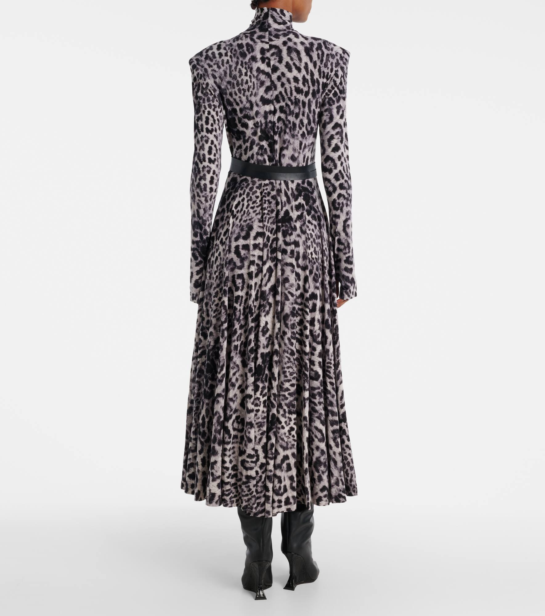 Leopard-print midi dress - 3