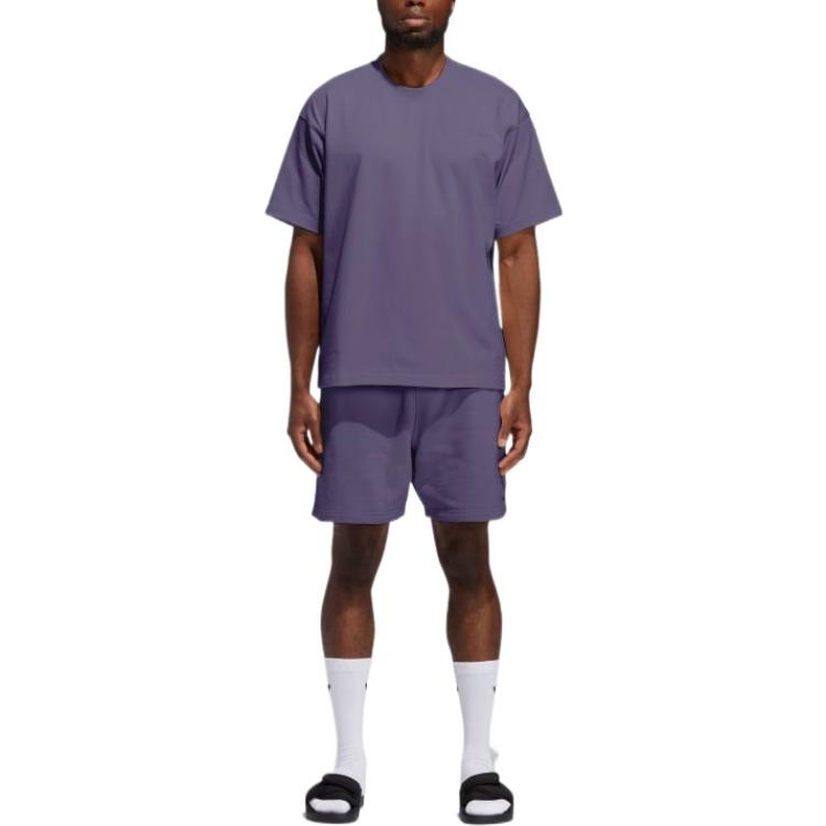 adidas x Pharrell Humanrace Small Logo Shorts 'Purple' GH4403 - 3