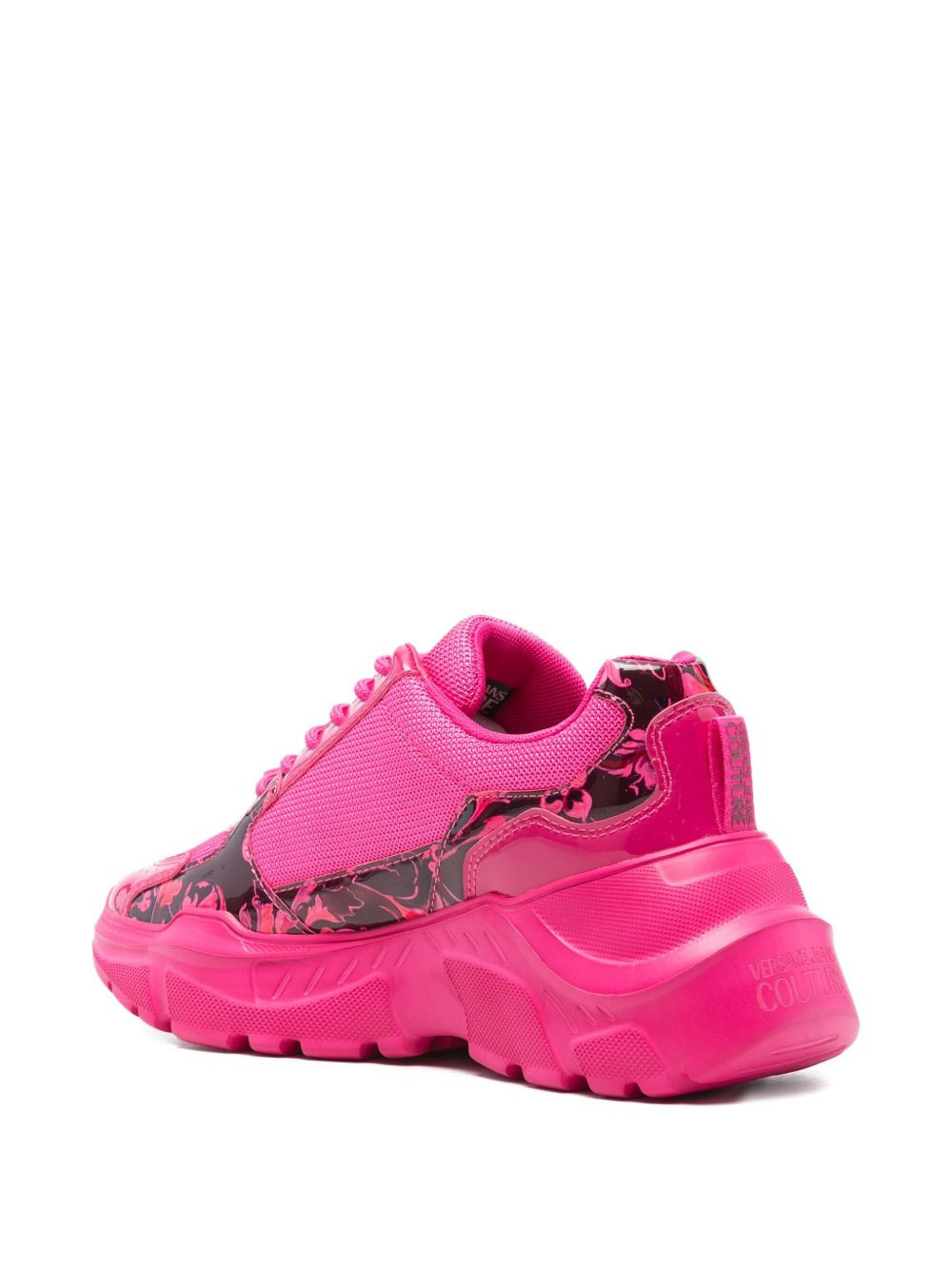 logo-patch chunky sneakers - 3