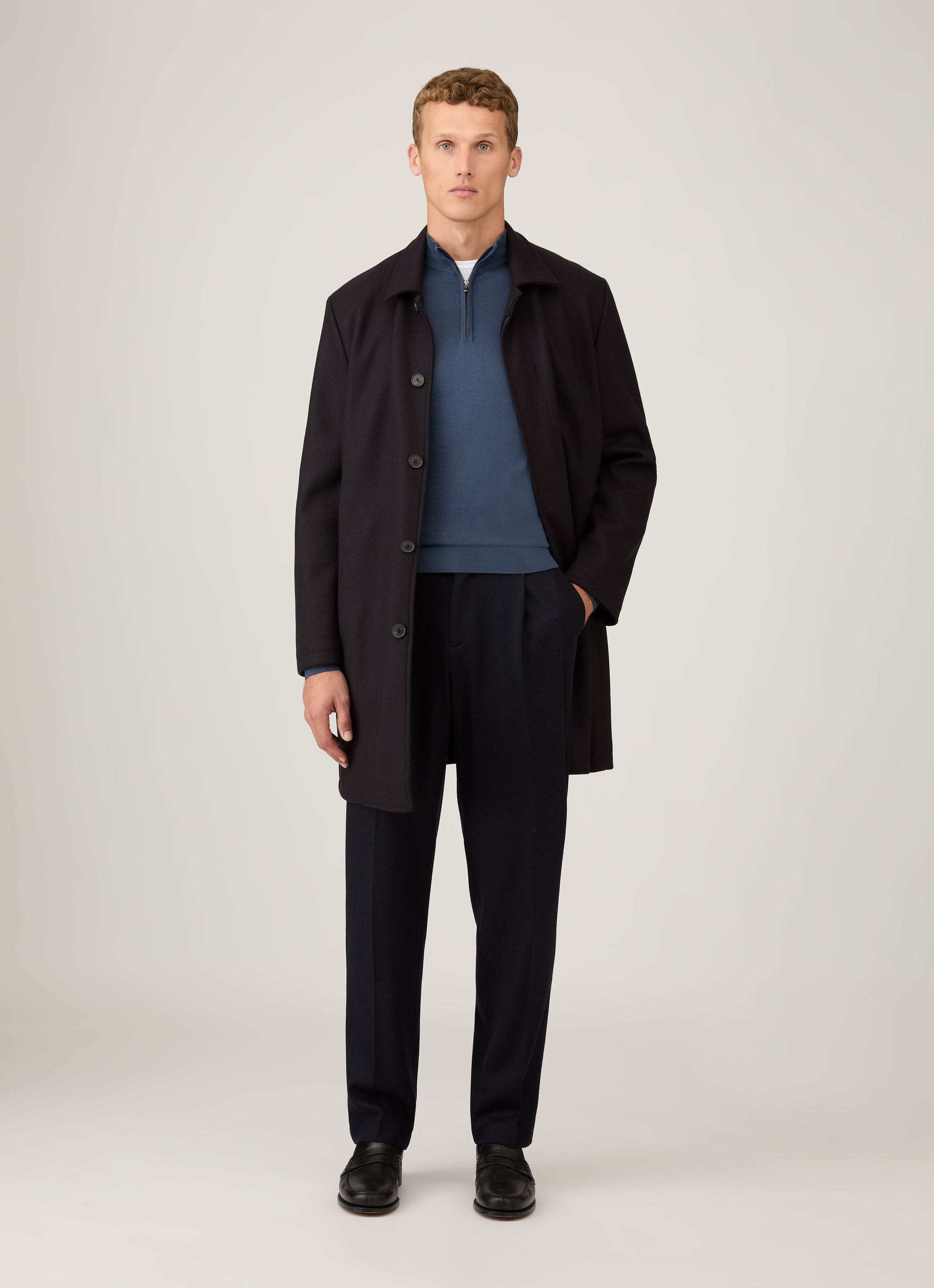 Extra‑Fine Merino Zip Neck - 3