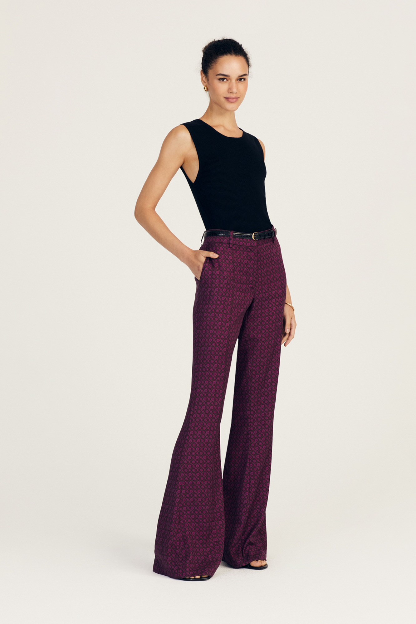 CAMI HIGH RISE FLARE PANT - 1