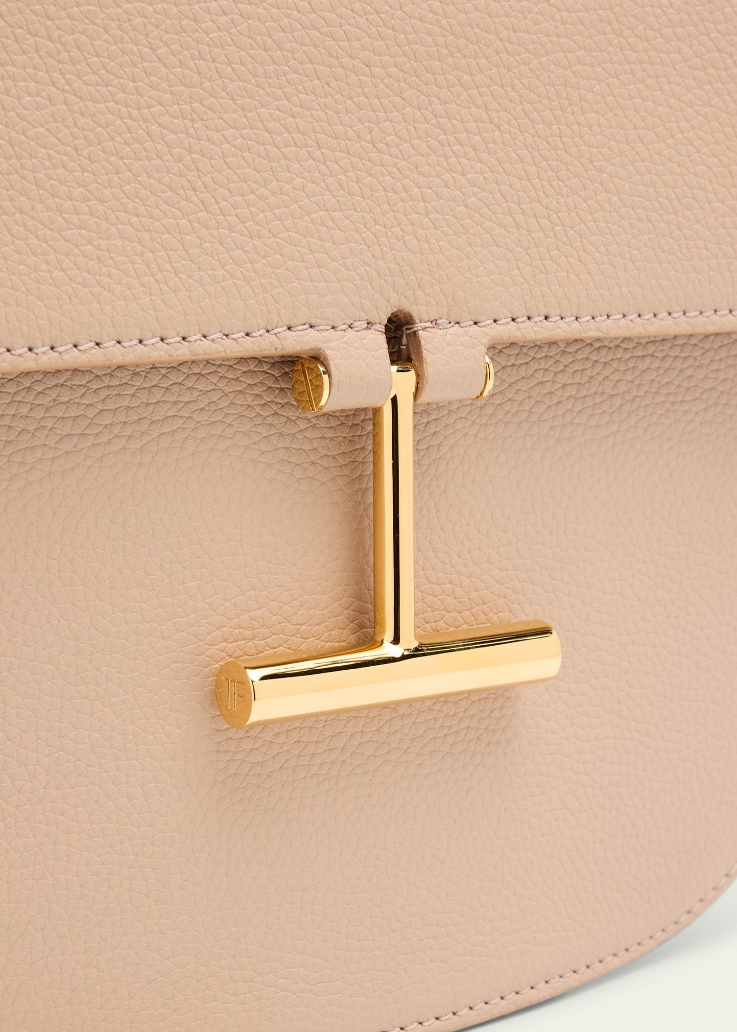 Tara Mini Crossbody in Grained Leather with Leather Strap - 5
