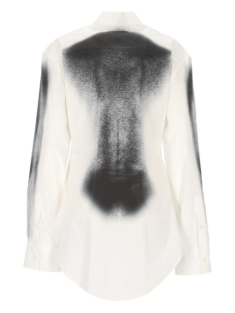 Jean Paul Gaultier buttoned graphic shirt outlook