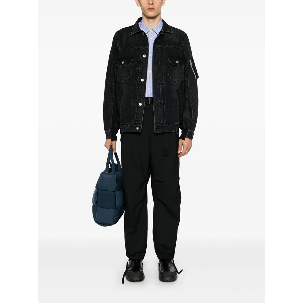 Sacai Black Jackets - Denim Jackets Men - 4